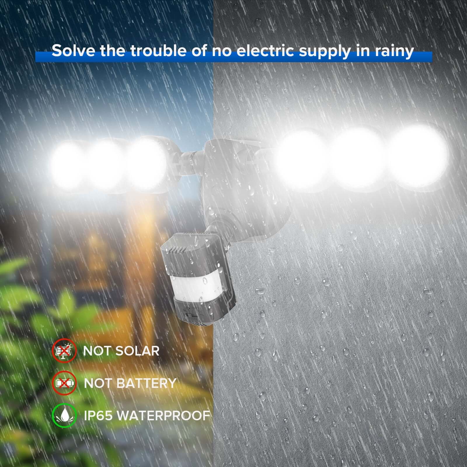 55W LED Security Light (Dusk to Dawn & Motion Sensor)(US ONLY)