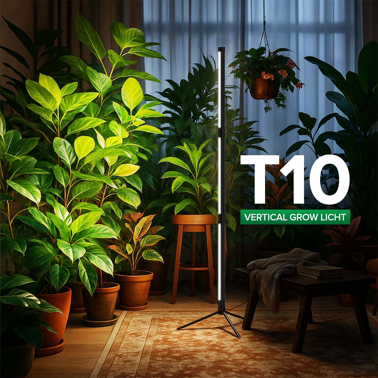 SANSI T10 55W LED Standing Grow Light