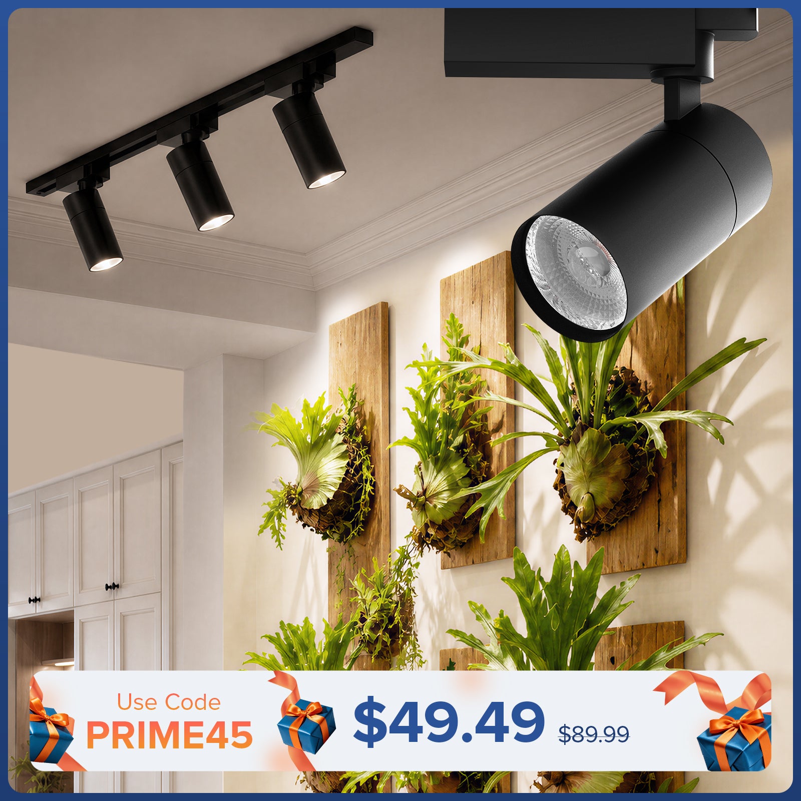 SANSI 3x30W LED Track Grow Light with Remote Control(US ONLY)