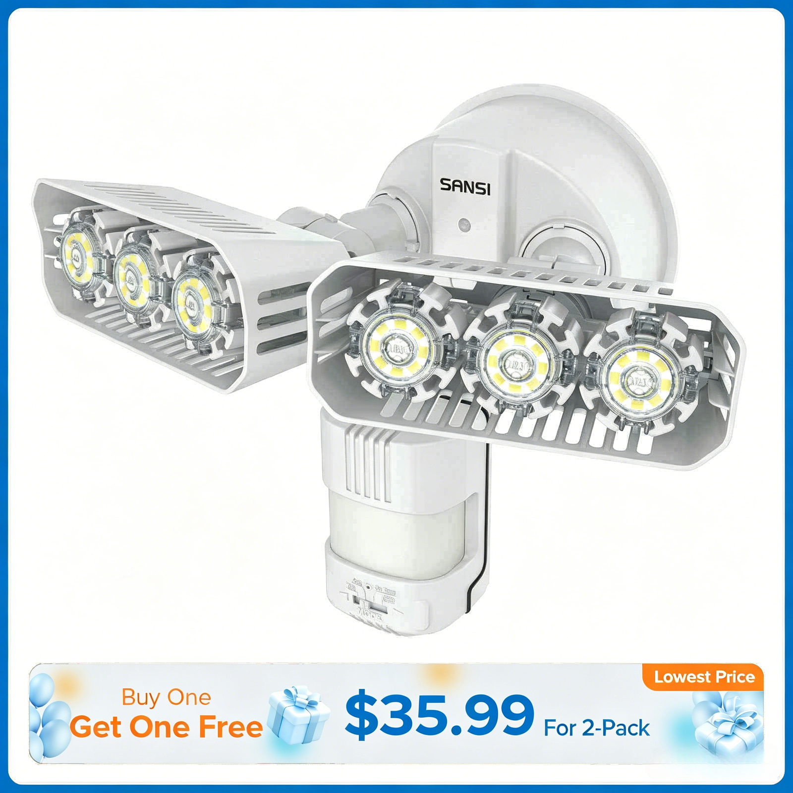 27W LED Security Light (Dusk to Dawn & Motion Sensor)(US ONLY)