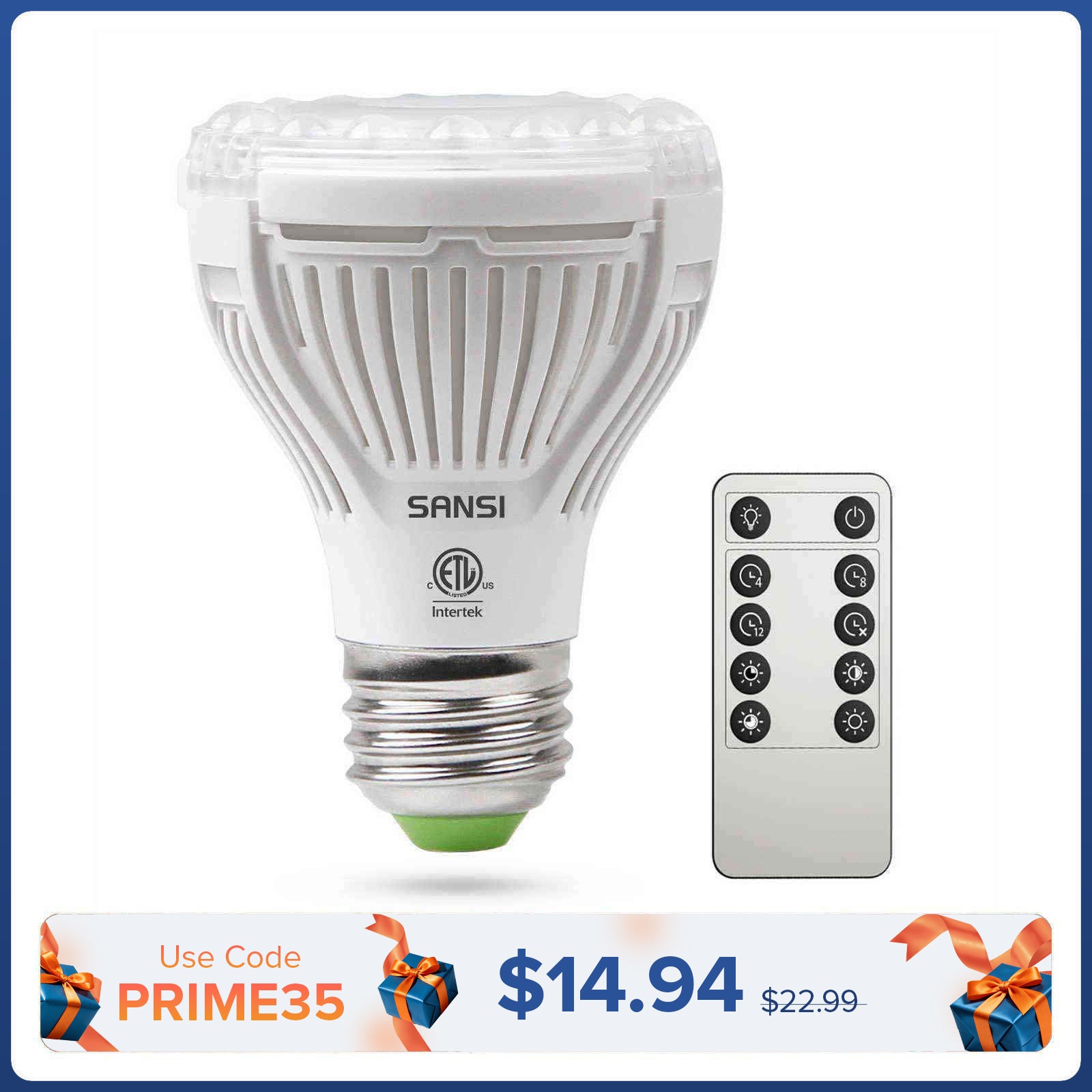 Lampadina LED PAR20 da 10 W con telecomando (solo USA/CA)