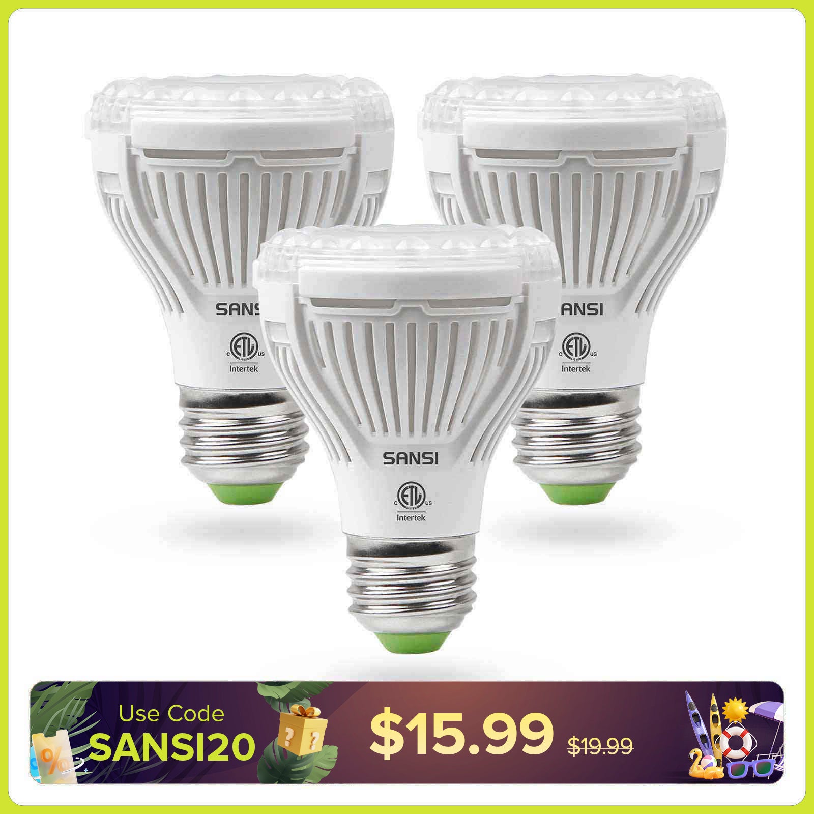 PAR20 10W LED Grow Light Bulb