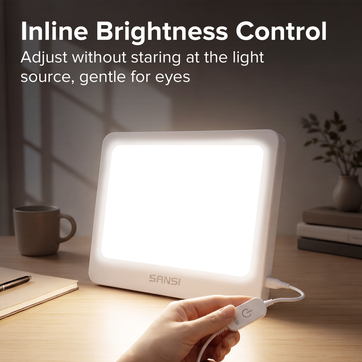 SANSI 20W LED Daylight Panel Therapy Lamp for Desktop