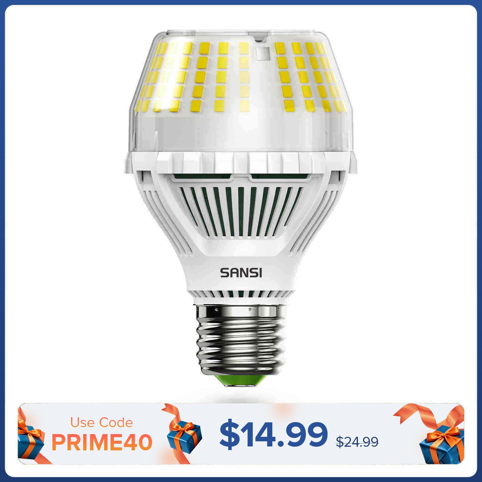 Lampadina LED A19 dimmerabile aggiornata da 17 W 3000 K/5000 K