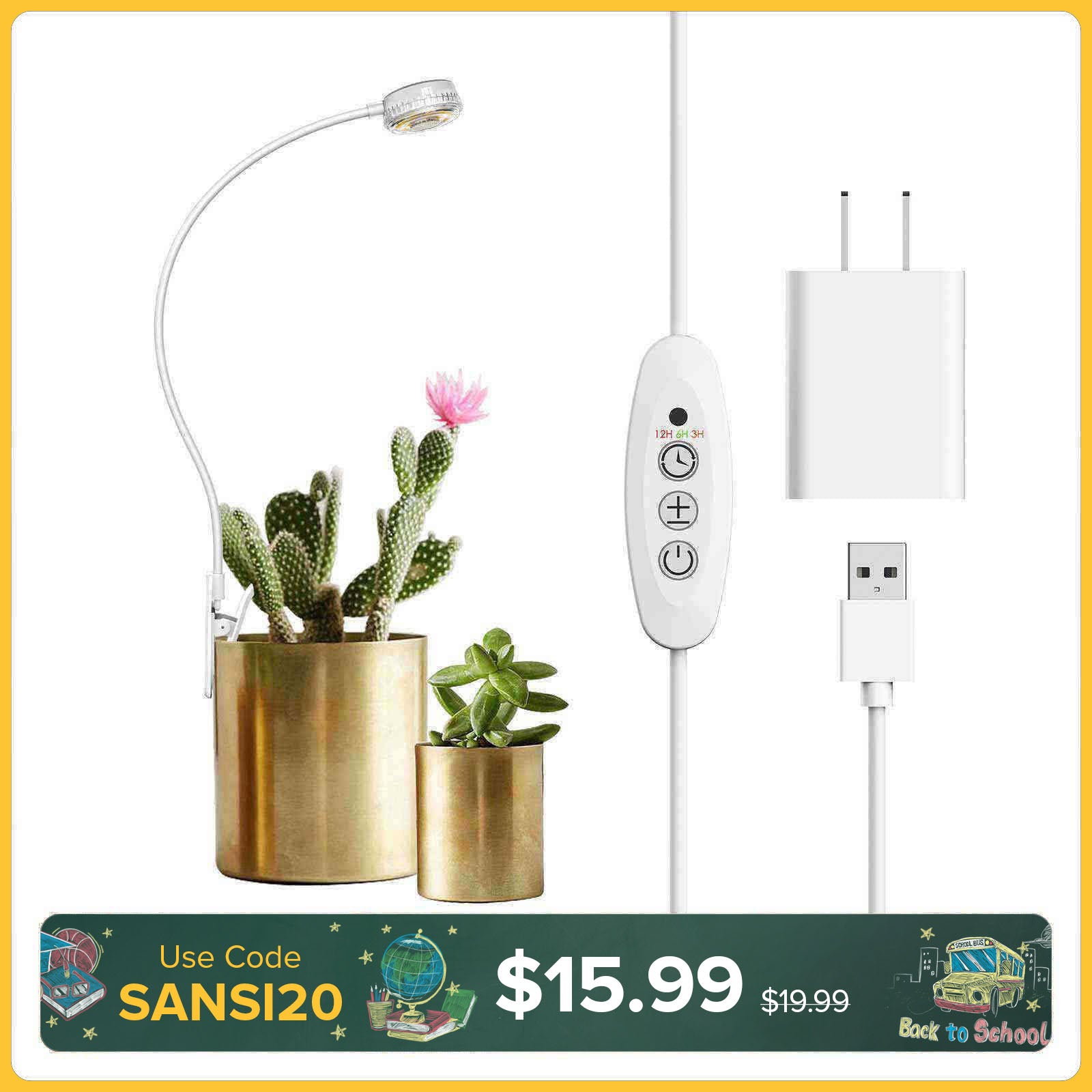 5W Pot Clip LED Grow Light
