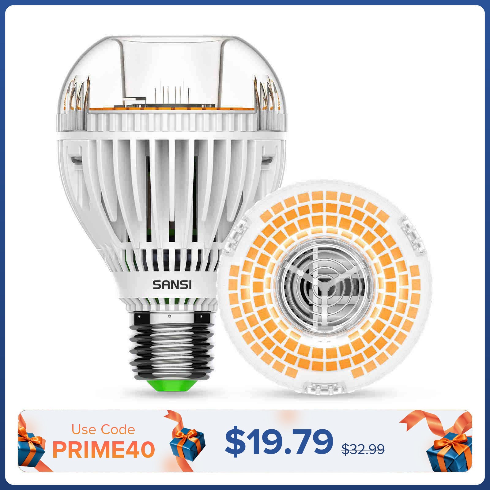 Lampadina LED A19 30W 3000K/5000K (SOLO USA/CA)