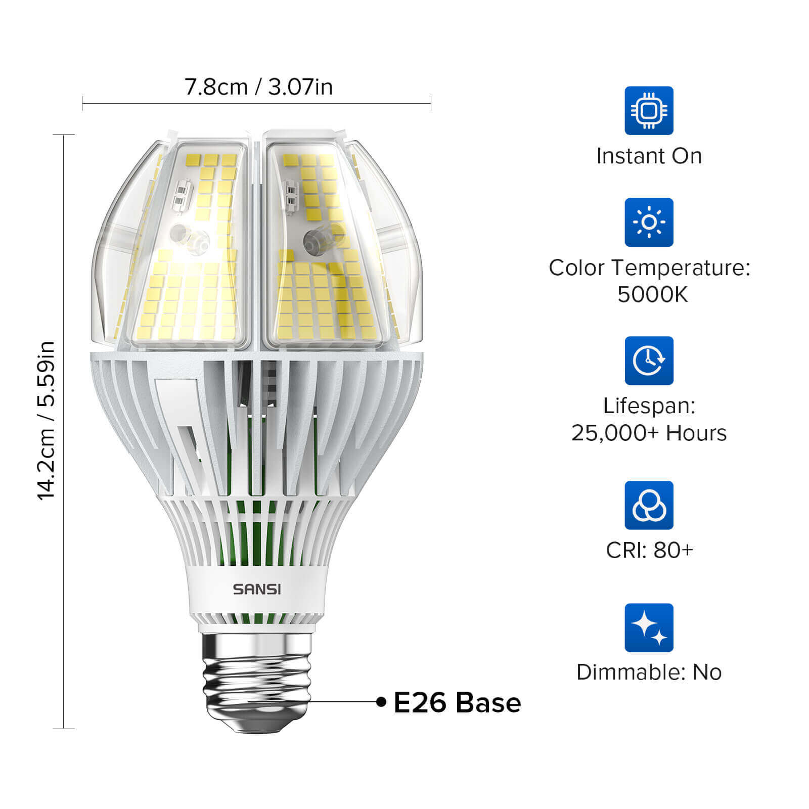 A21 65W LED 5000K Light Bulb (US/CA ONLY)