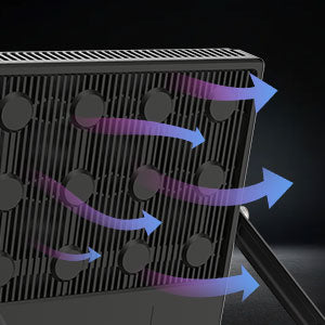 Hollow Structure：Fast heat dissipation and Extend the lifespan.