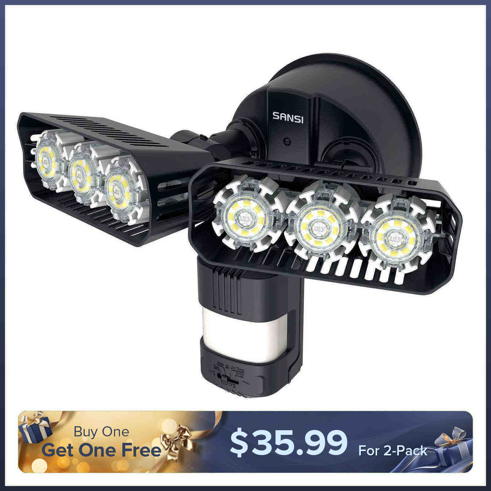 27W LED Security Light (Dusk to Dawn & Motion Sensor)