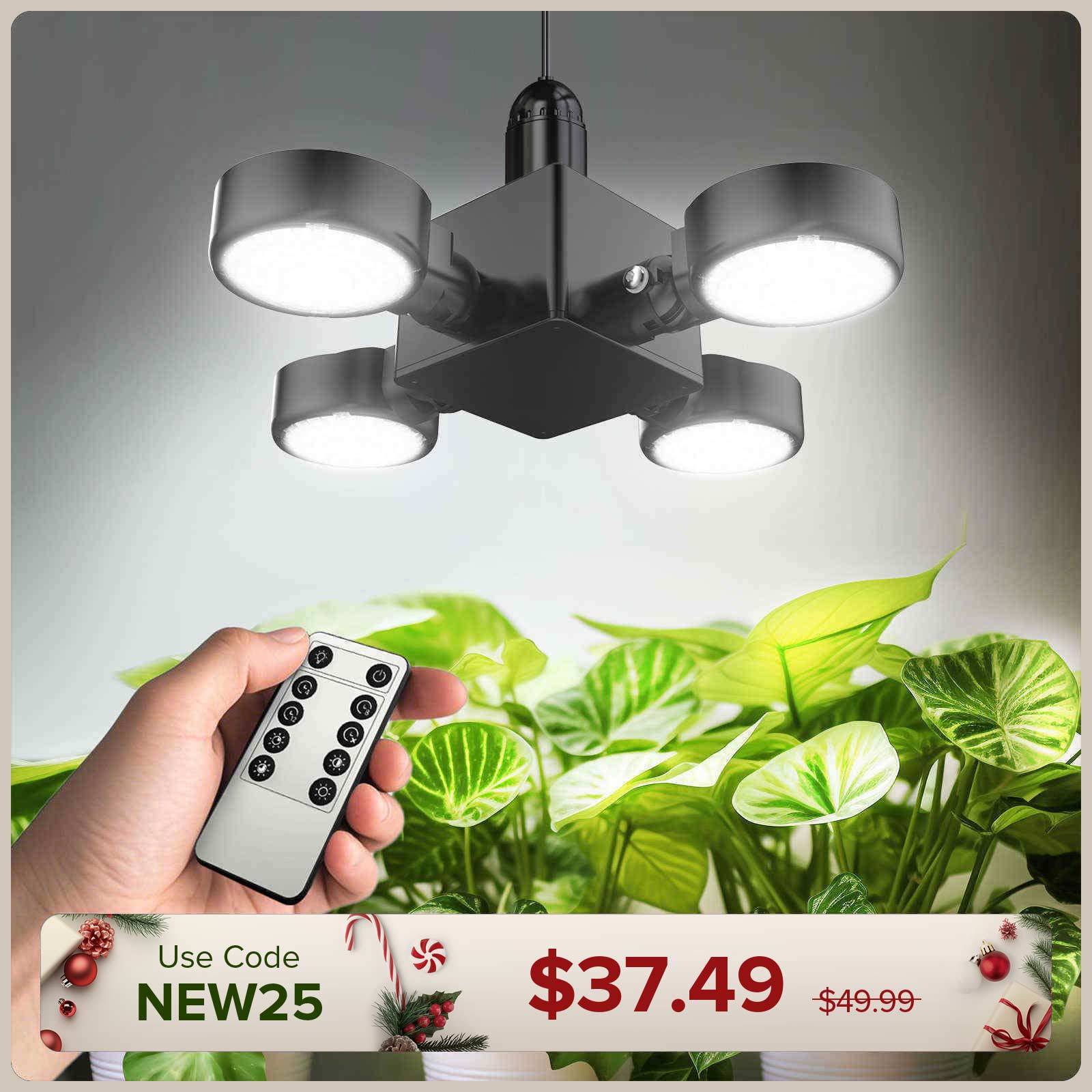SANSI 40W Folding Wings LED Grow Light with Remote Control