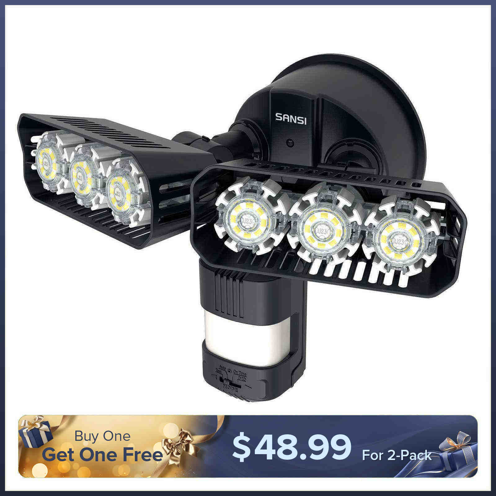 27W LED Security Light (Dusk to Dawn & Motion Sensor)