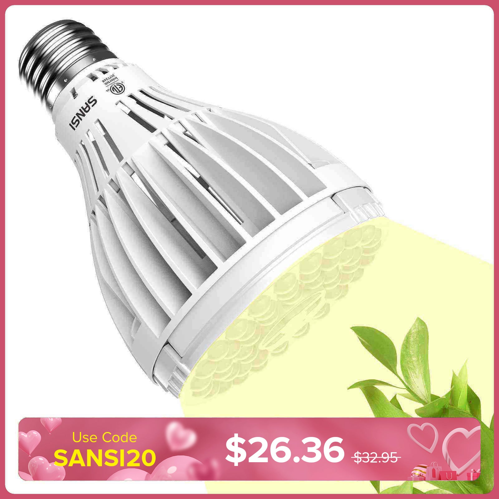 PAR25 32W LED Grow Light Bulb (US/CA ONLY)