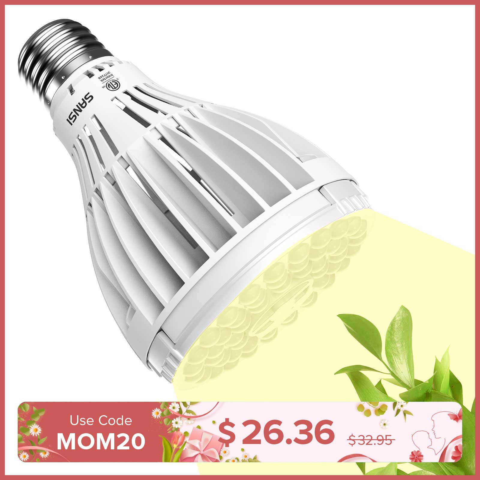 PAR25 32W LED Grow Light Bulb (US ONLY)