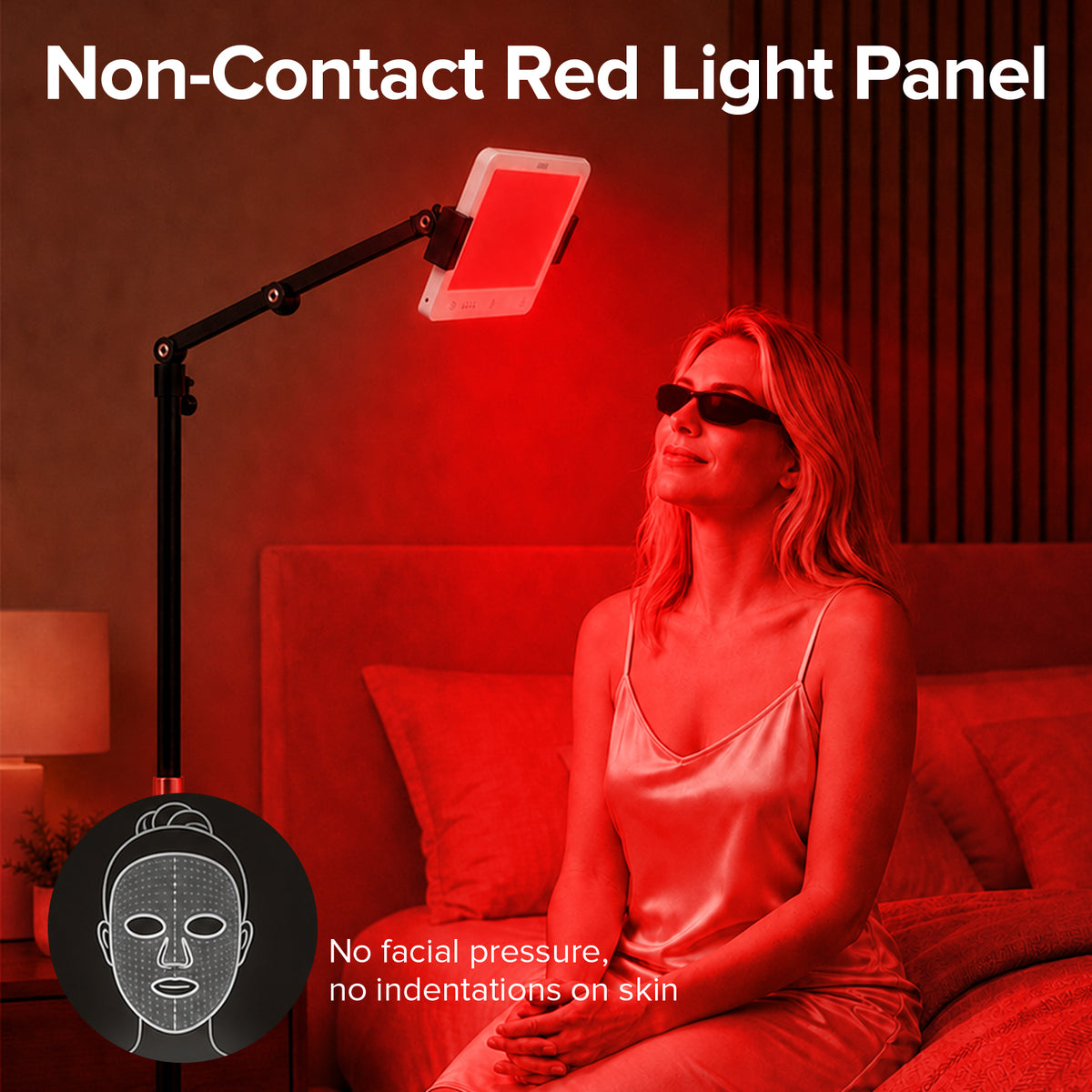 SANSI 35W Red Light Therapy Panel for Body Face with Adjustable Stand (US ONLY)