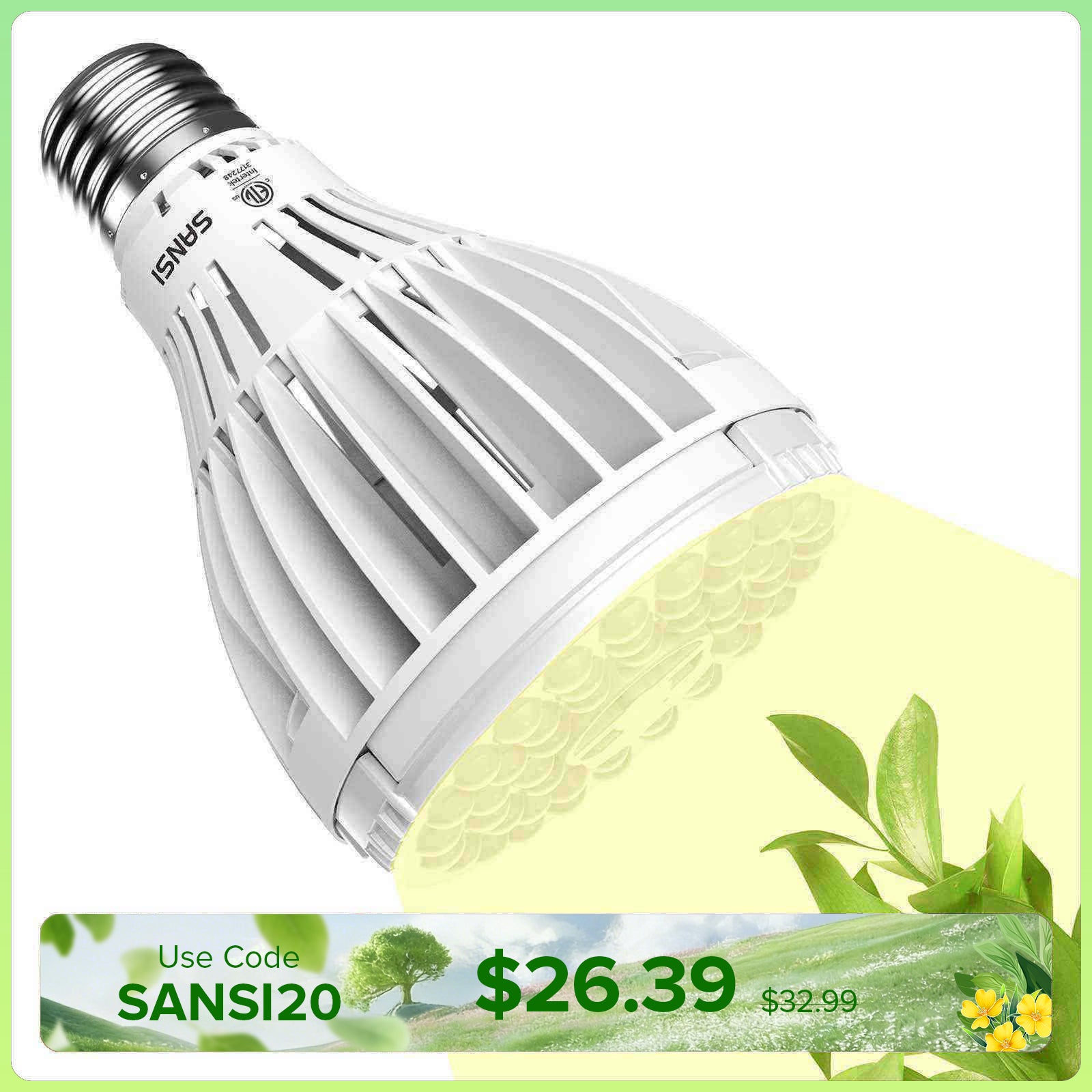 PAR25 32W LED Grow Light Bulb (US/CA ONLY)