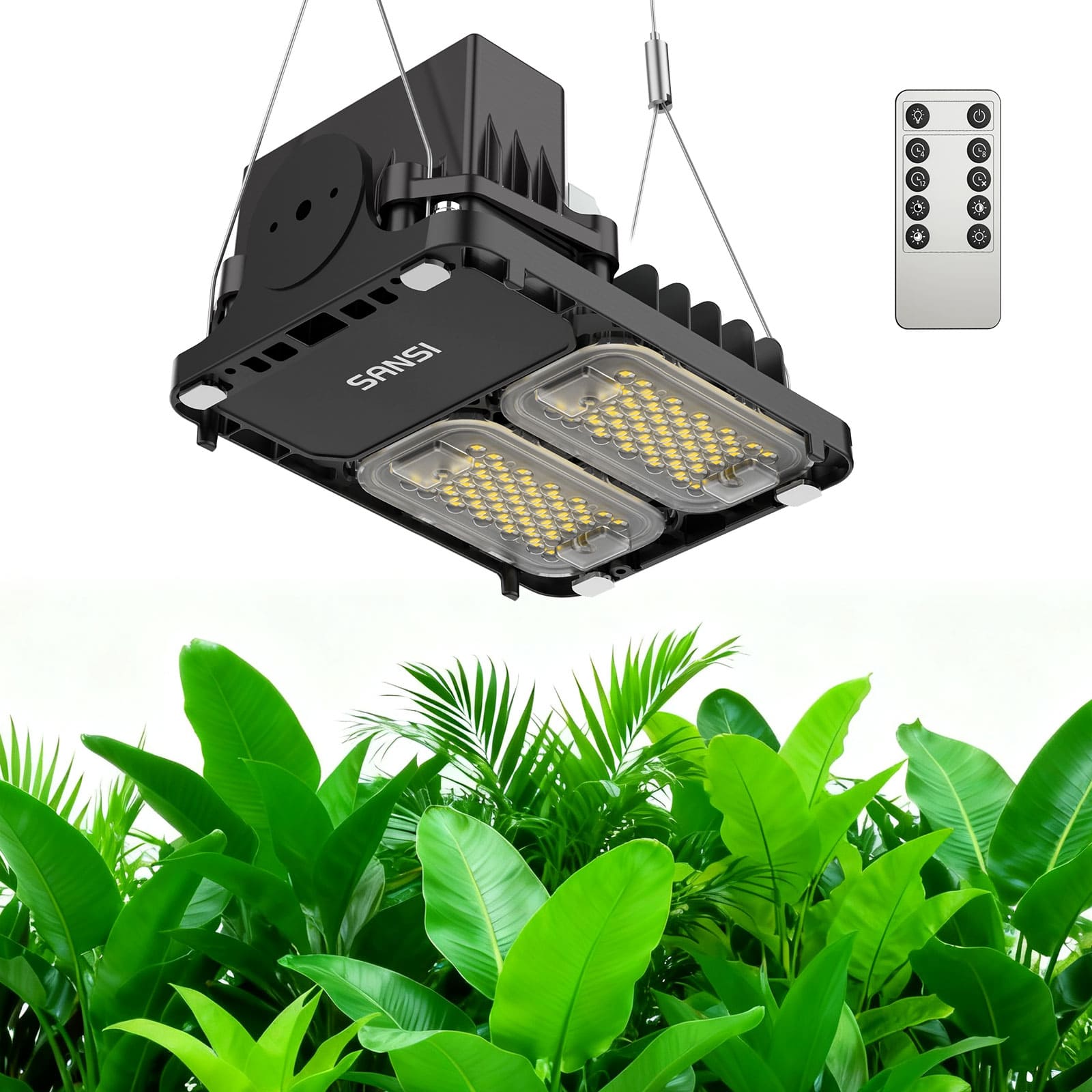SANSI 70W LED-Panel-Pflanzenlampe | Fernbedienung