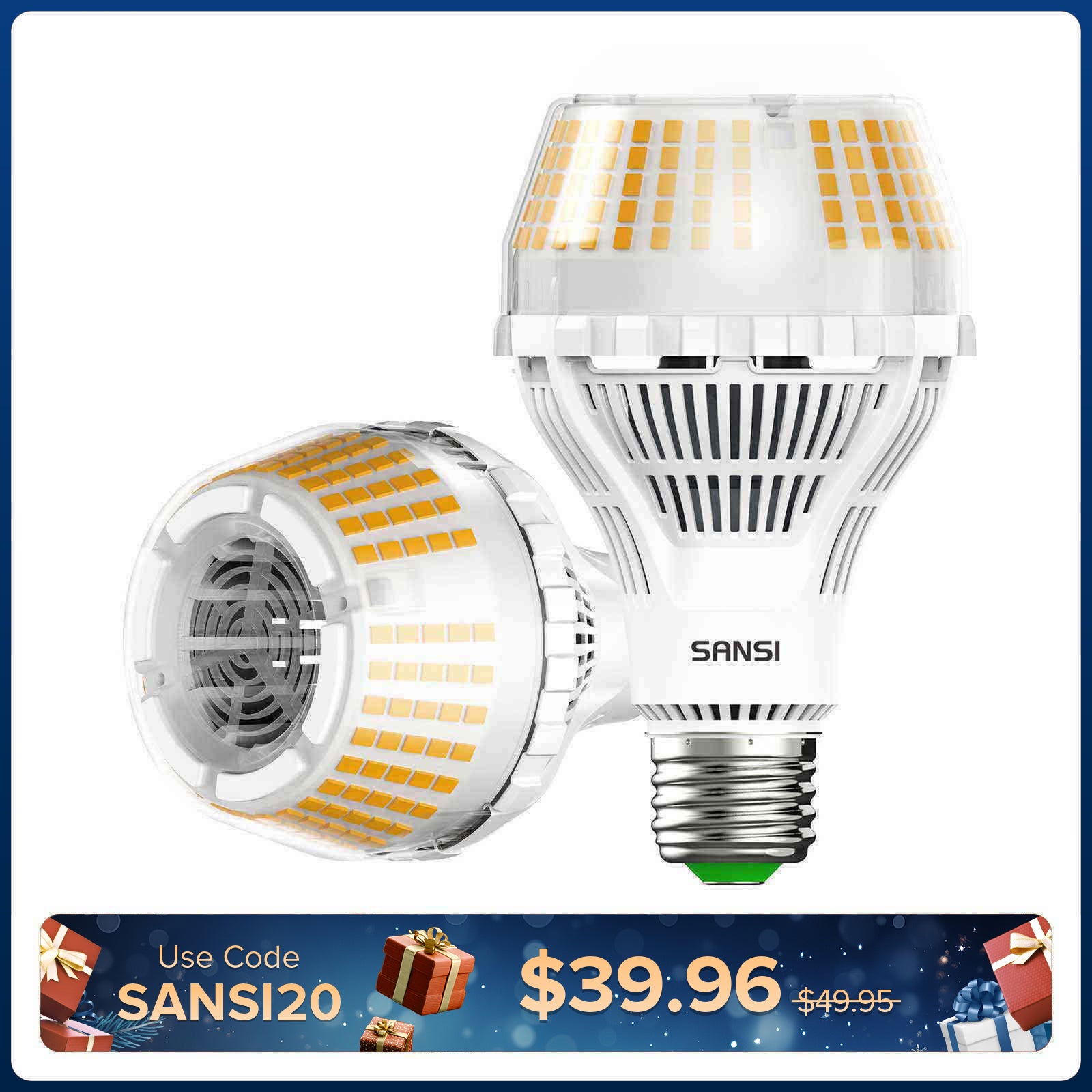 SANSI Dimmable A21 27W LED 3000K/5000K Light Bulb (US/CA ONLY)