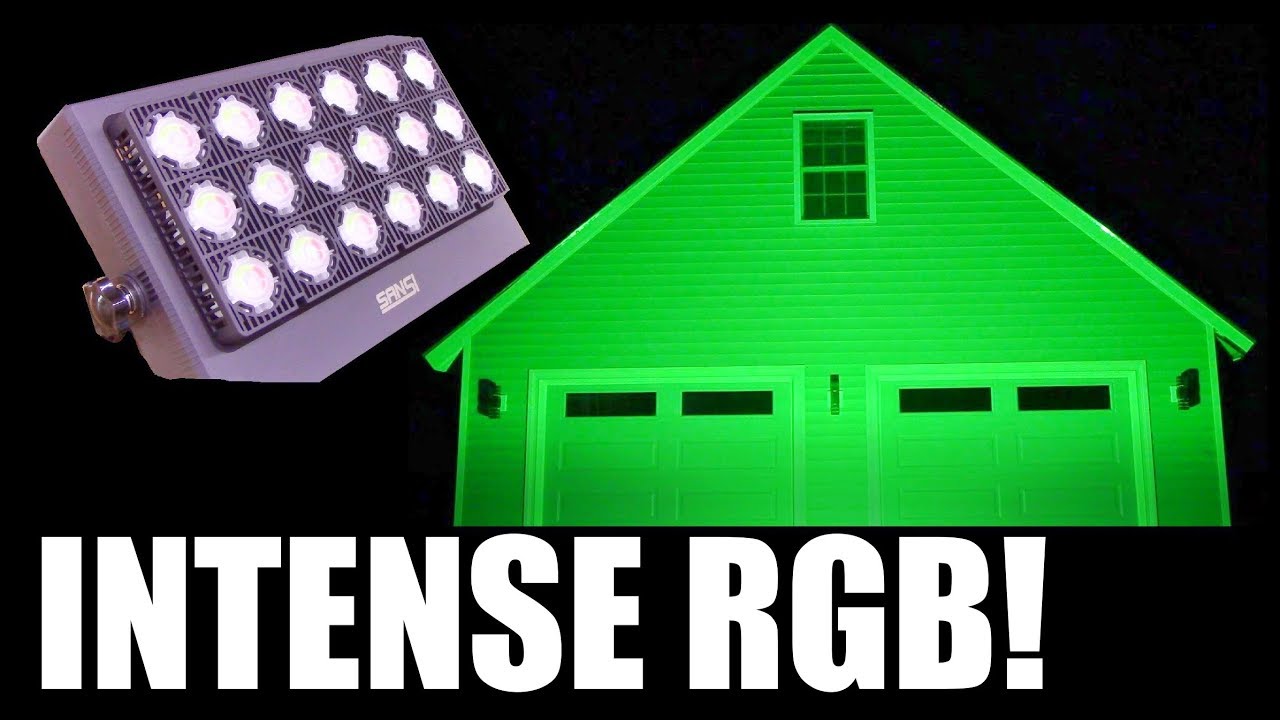 SANSI High Quality RGB Flood Light Review by YT@Trial N' ERROR.