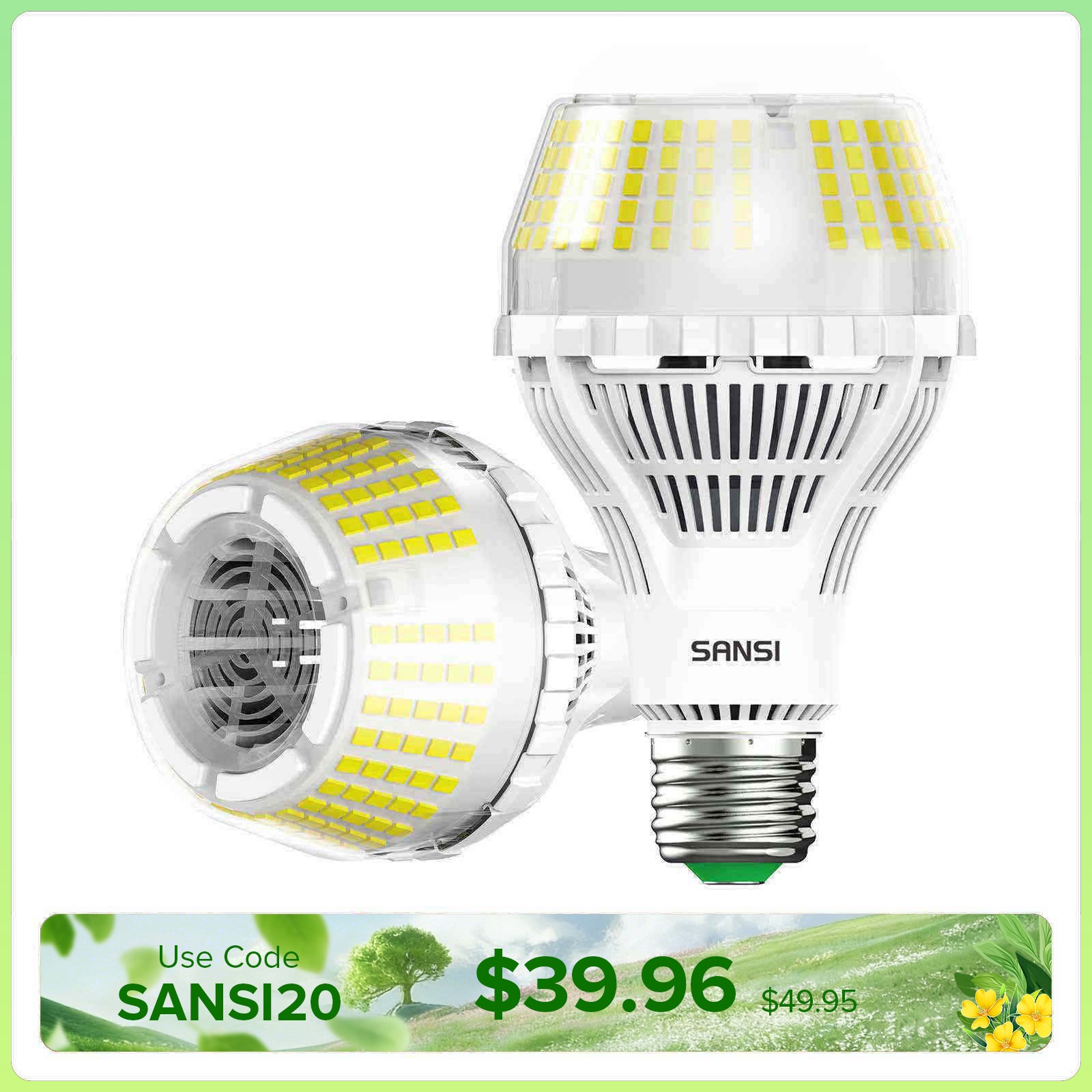 SANSI Dimmable A21 27W LED 3000K/5000K Light Bulb (US/CA ONLY)