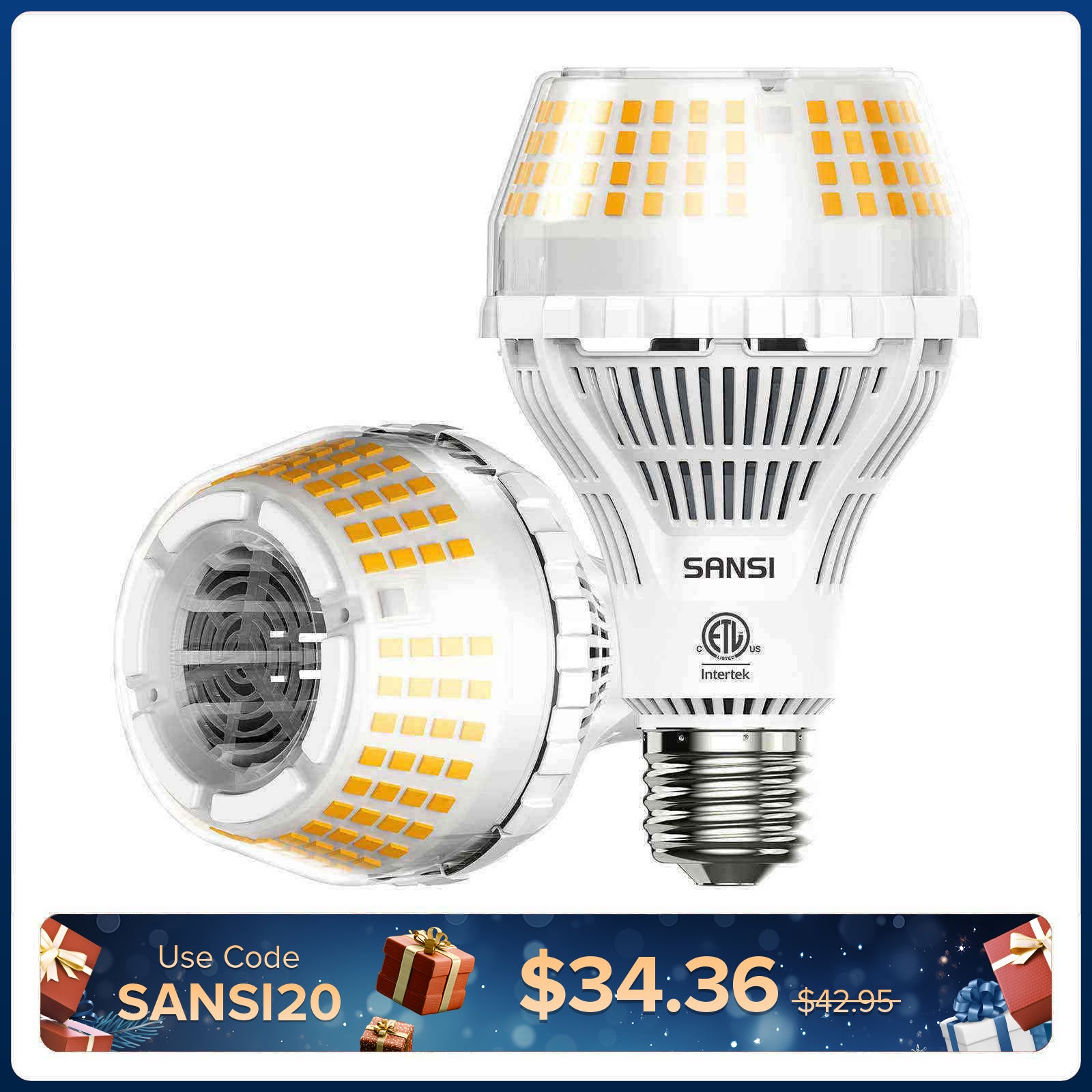 Upgraded A21 22W LED 3000K/5000K Light Bulb(US/CA ONLY)