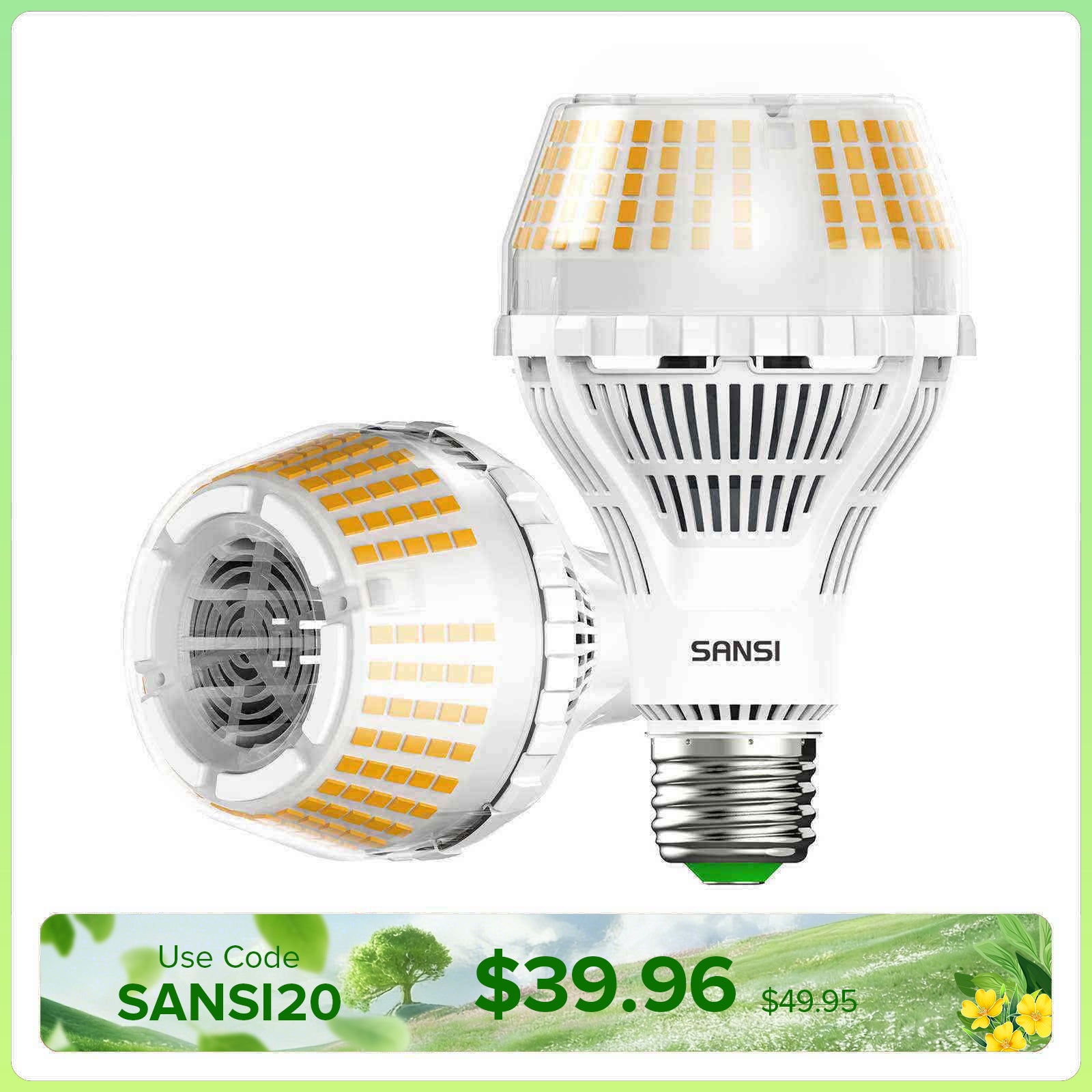 SANSI Dimmable A21 27W LED 3000K/5000K Light Bulb (US/CA ONLY)