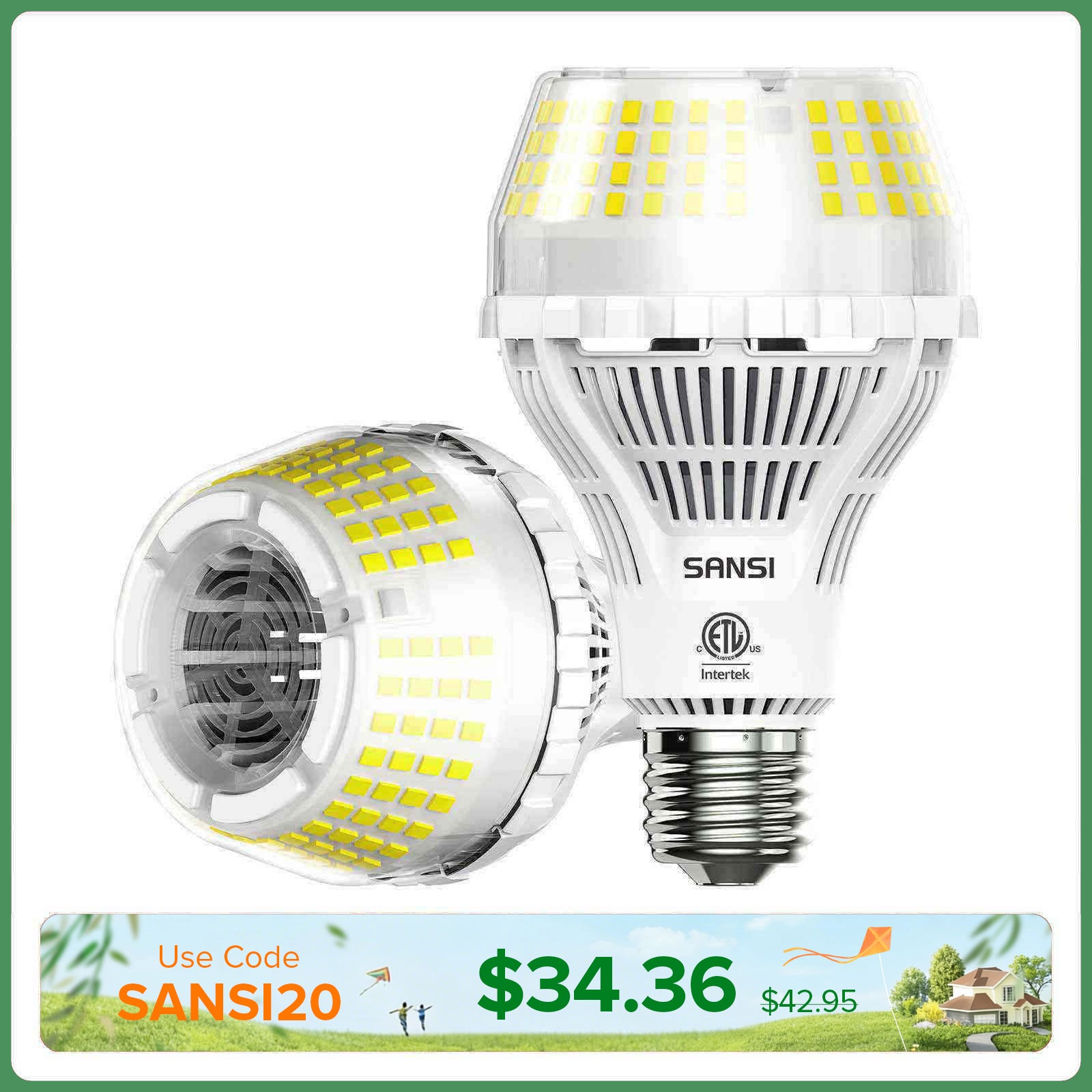 Upgraded A21 22W LED 3000K/5000K Light Bulb(US/CA ONLY)