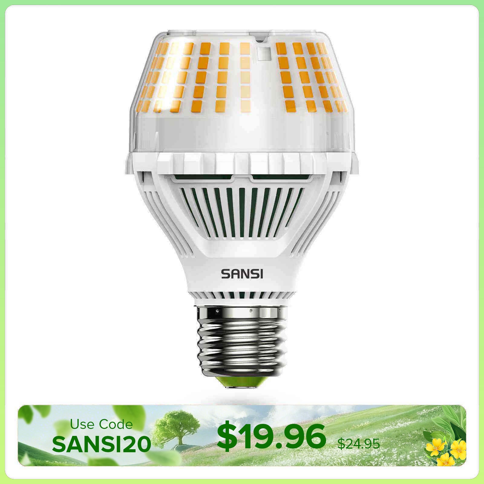 Upgraded Dimmable A19 17W LED 3000K/5000K Light Bulb