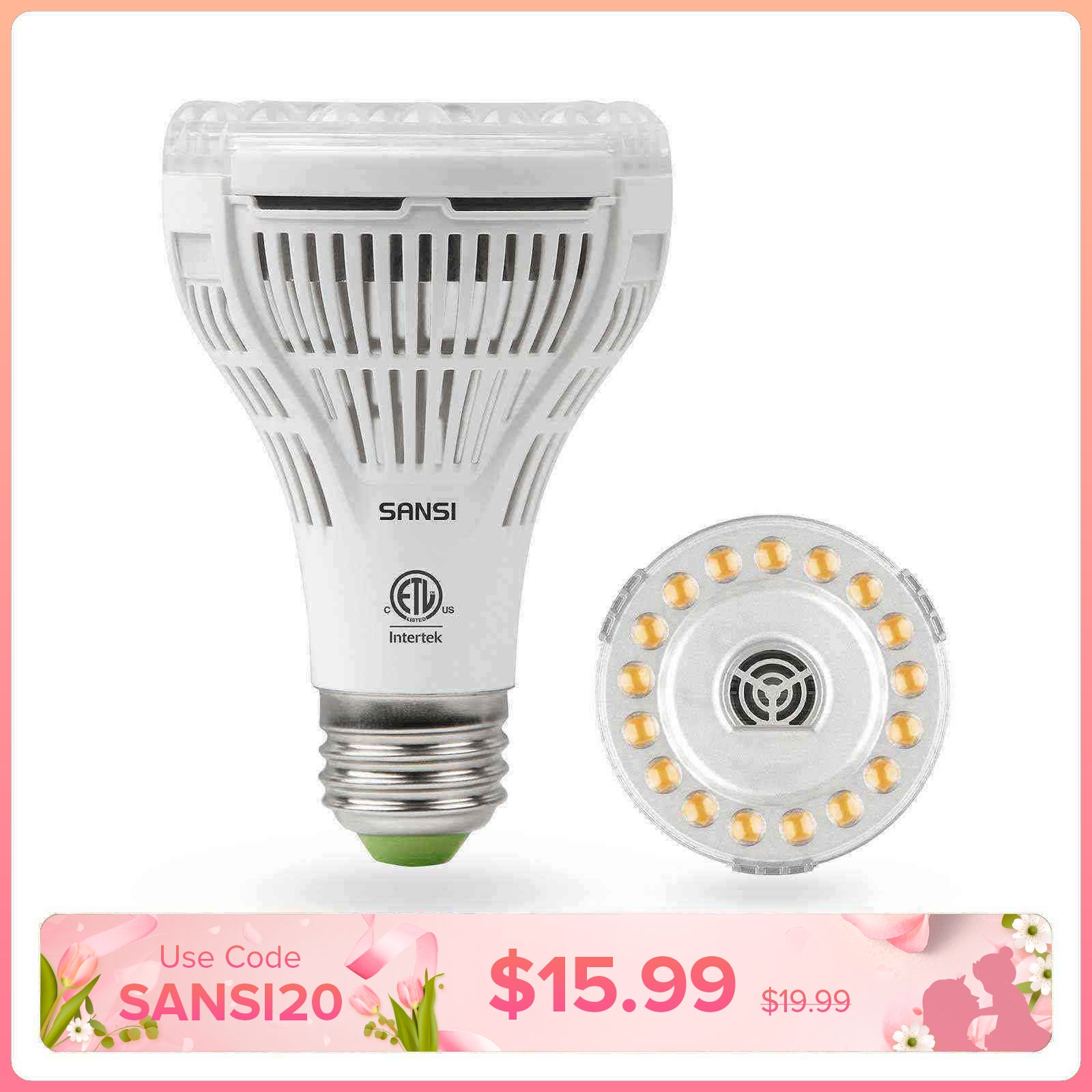 PAR25 15W LED Grow Light Bulb