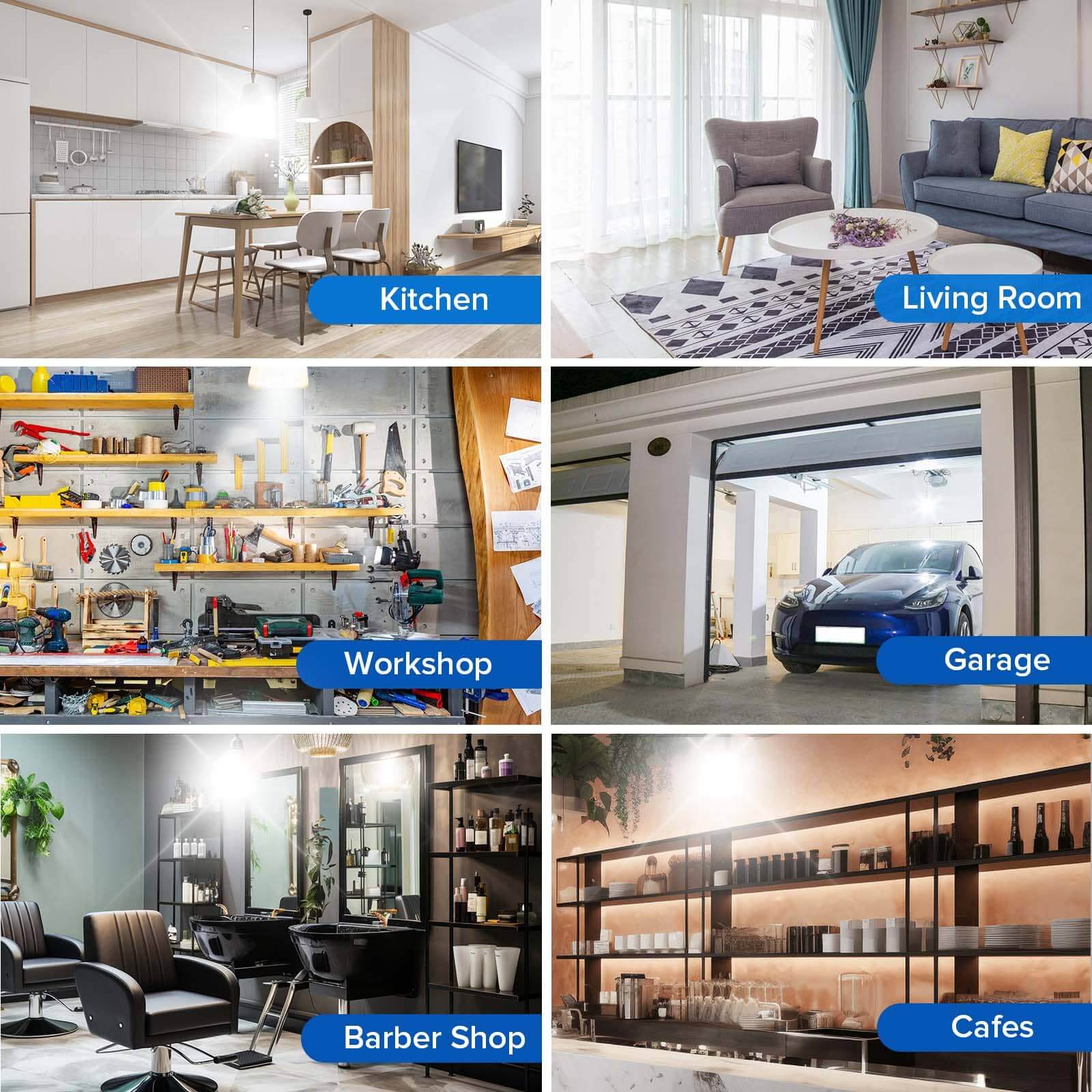 A19 35 W 5000 K LED-Glühbirne (NUR USA)