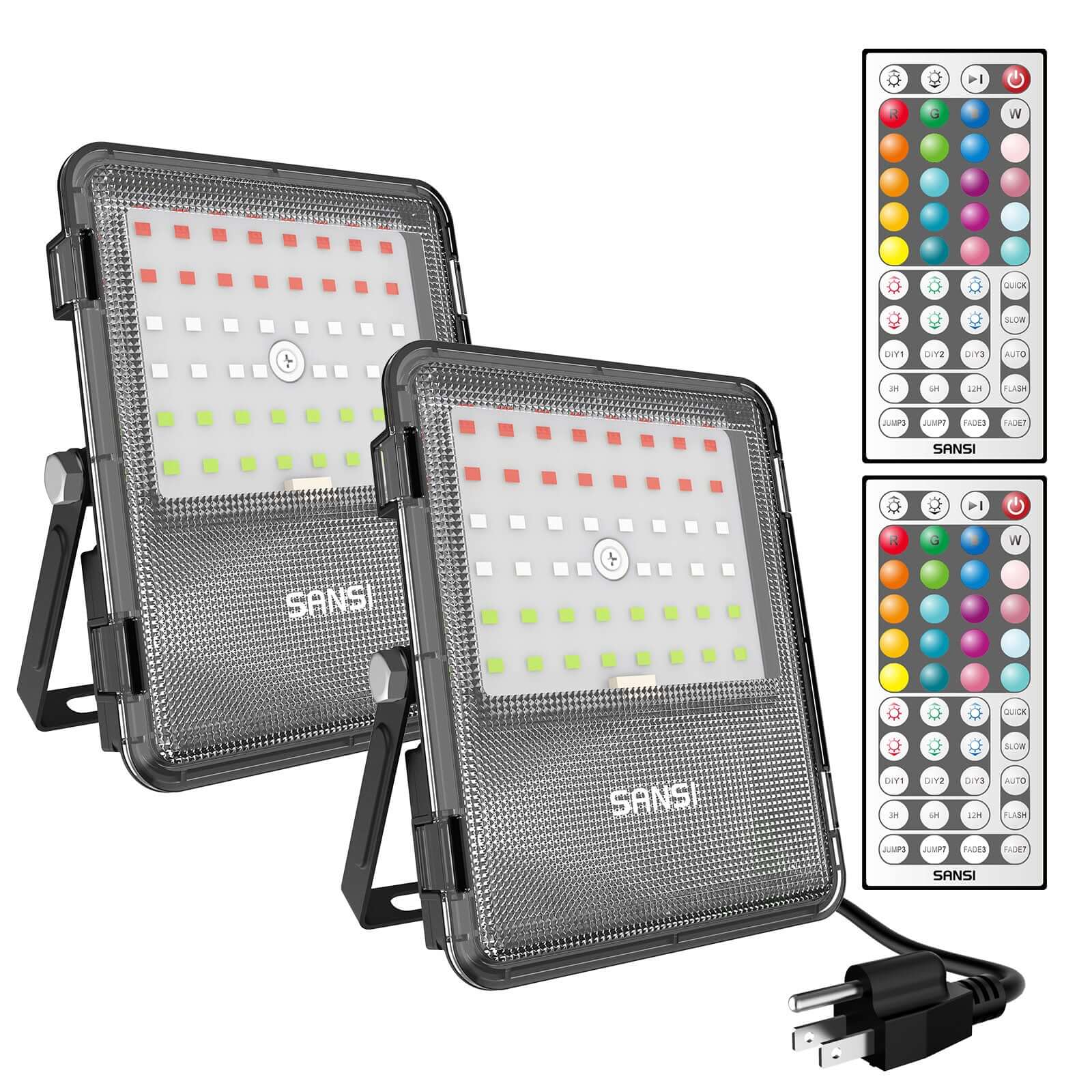 80W RGB Led Flood Light (US ONLY)(2-pack)