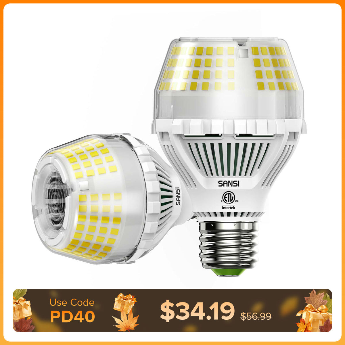 SANSI A19 35W 5000K LED Light Bulb