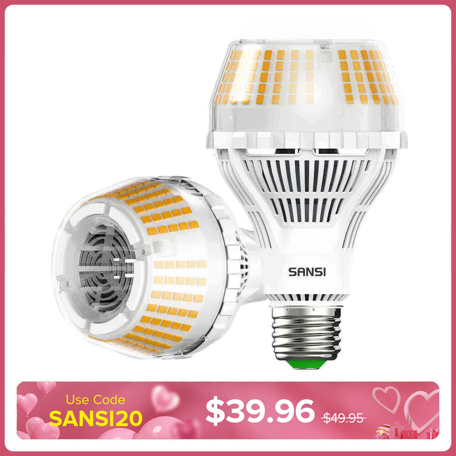 SANSI Dimmable A21 27W LED 3000K/5000K Light Bulb (US/CA ONLY)