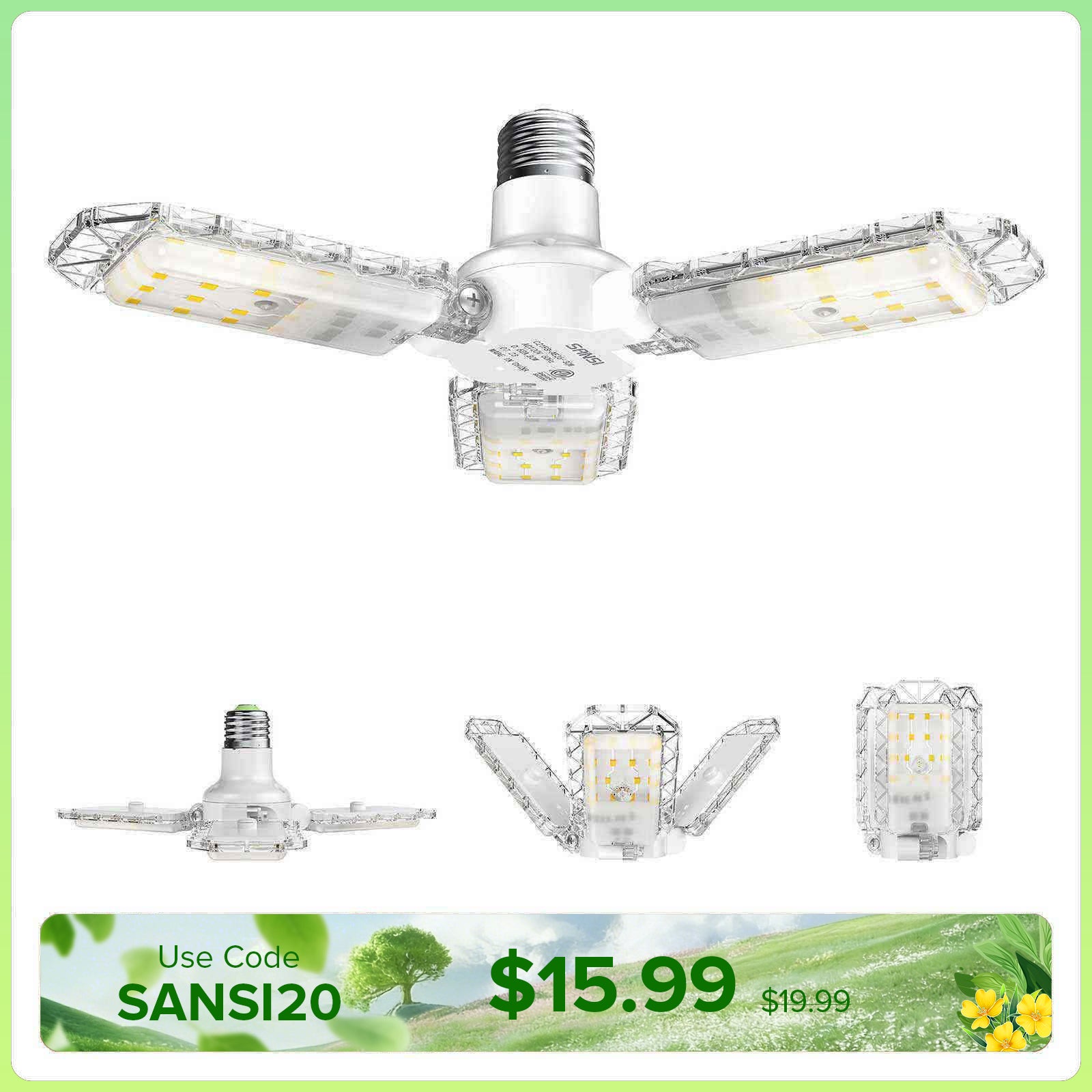 30W Panel Garage Light (US ONLY)