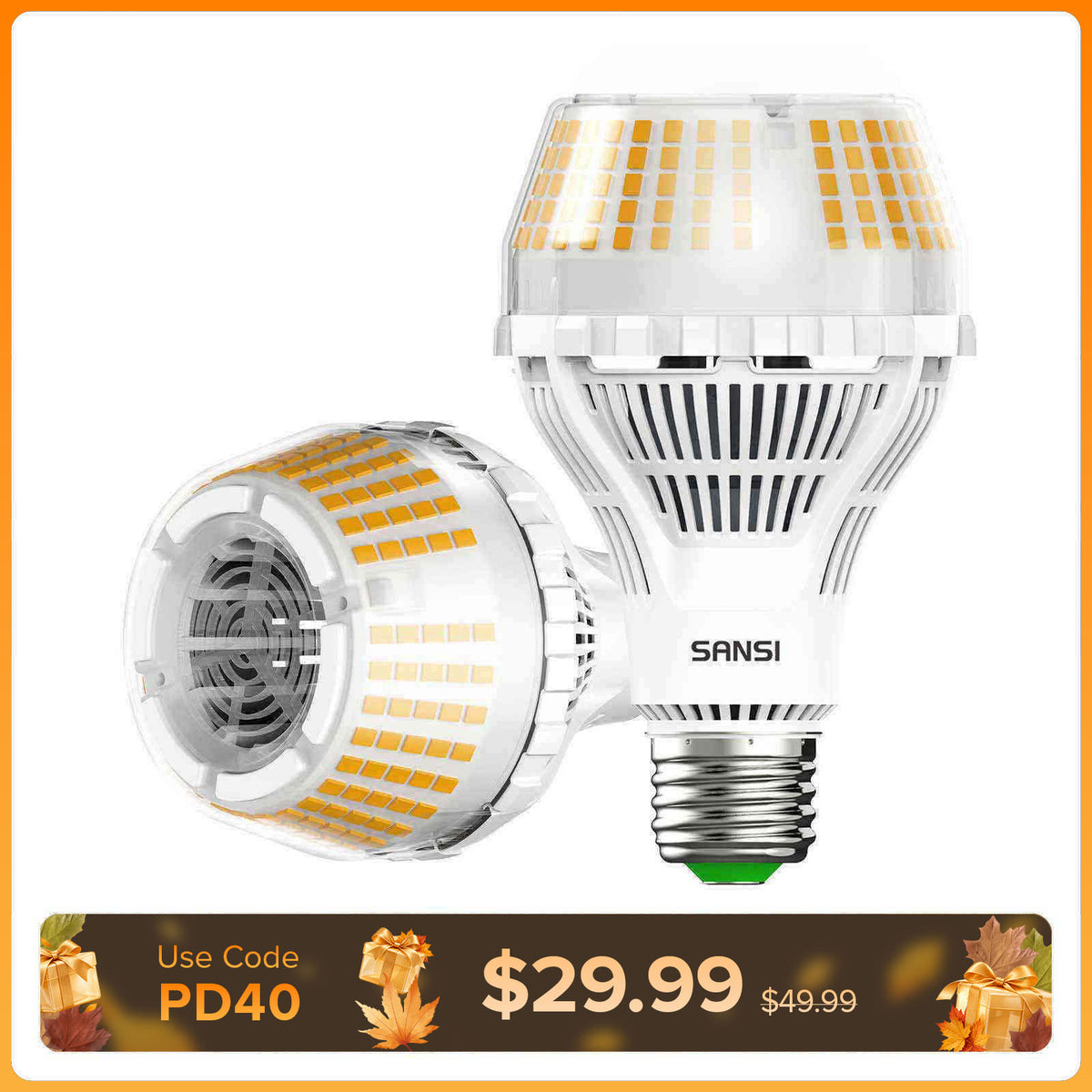 SANSI Dimmable A21 27W LED 3000K/5000K Light Bulb (US/CA ONLY)