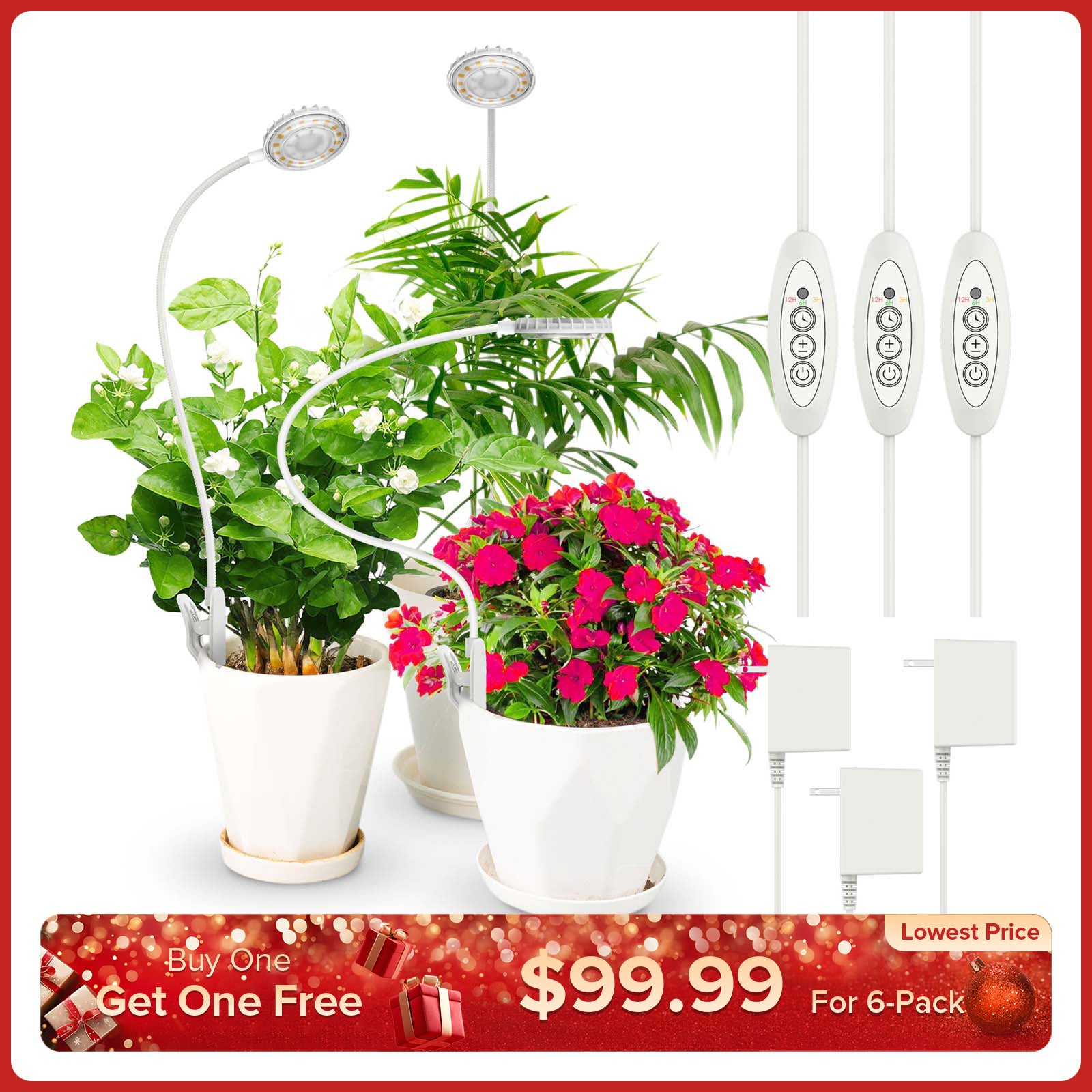 Verbessertes 10-W-Topfclip-LED-Wachstumslicht (NUR USA)