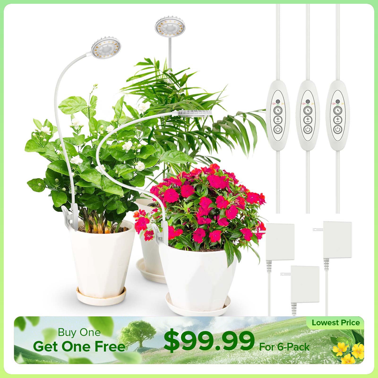 Upgraded 10W Pot Clip LED Grow Light (US ONLY)