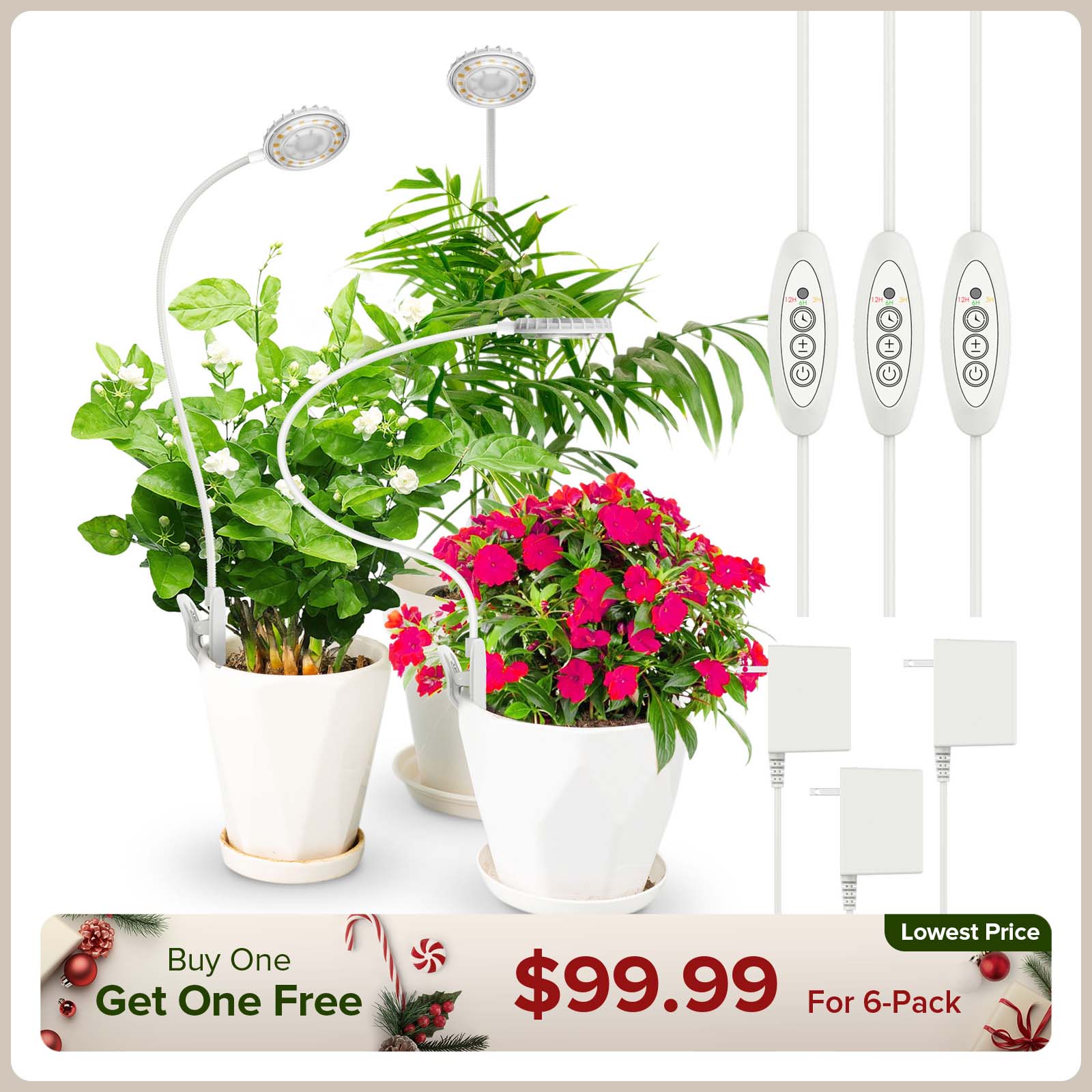 Upgraded 10W Pot Clip LED Grow Light (US ONLY)