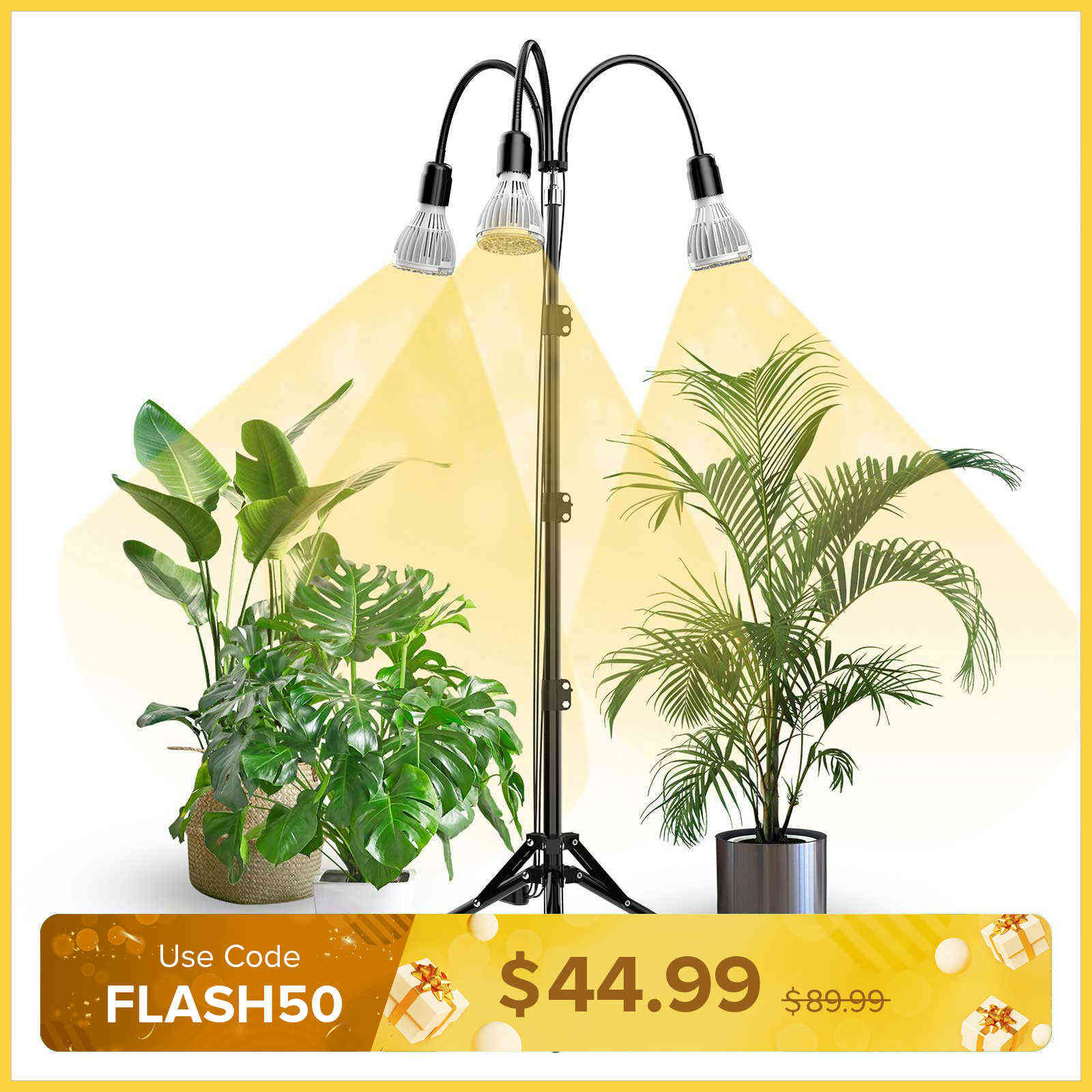 90W/120W Grow Light with Adjustable Tripod Stand (US ONLY)