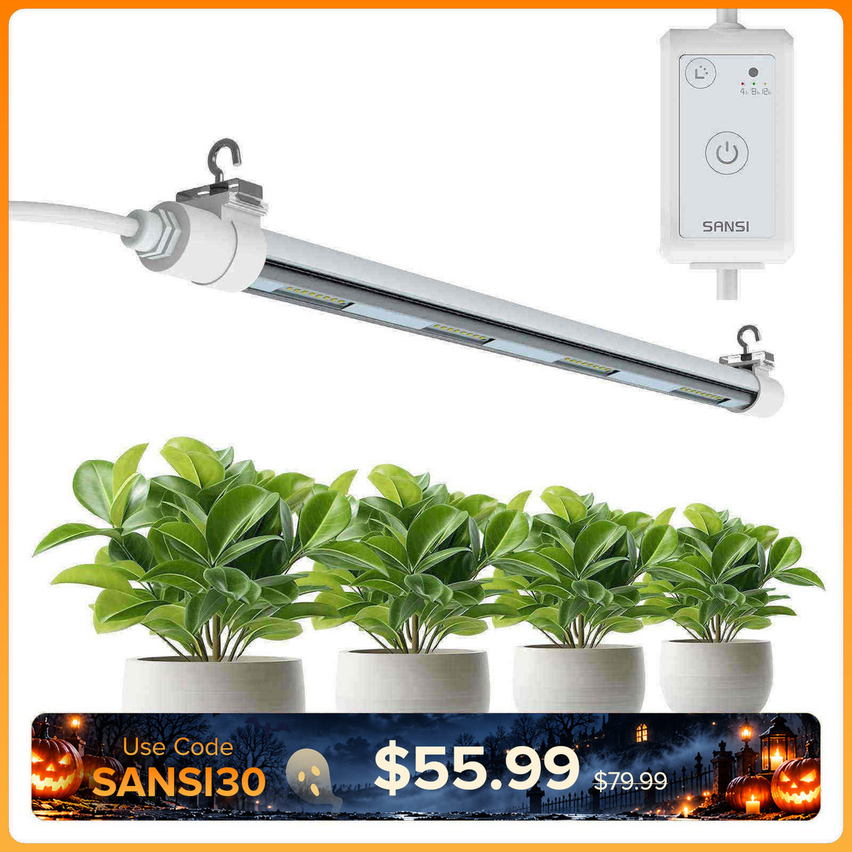 SANSI T8 25W LED-Pflanzenlampe