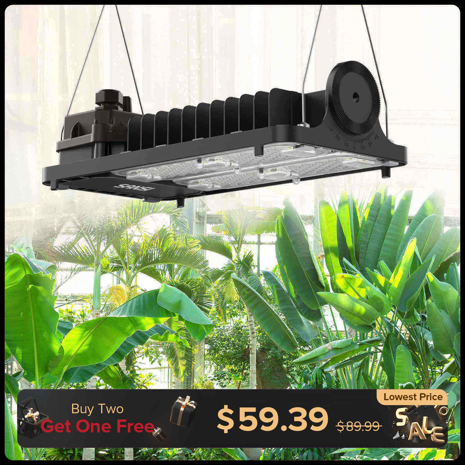 Dimmable 100W LED Grow Light