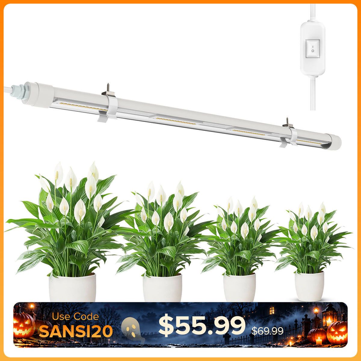 SANSI T8 25W LED Grow Light (EU ONLY)