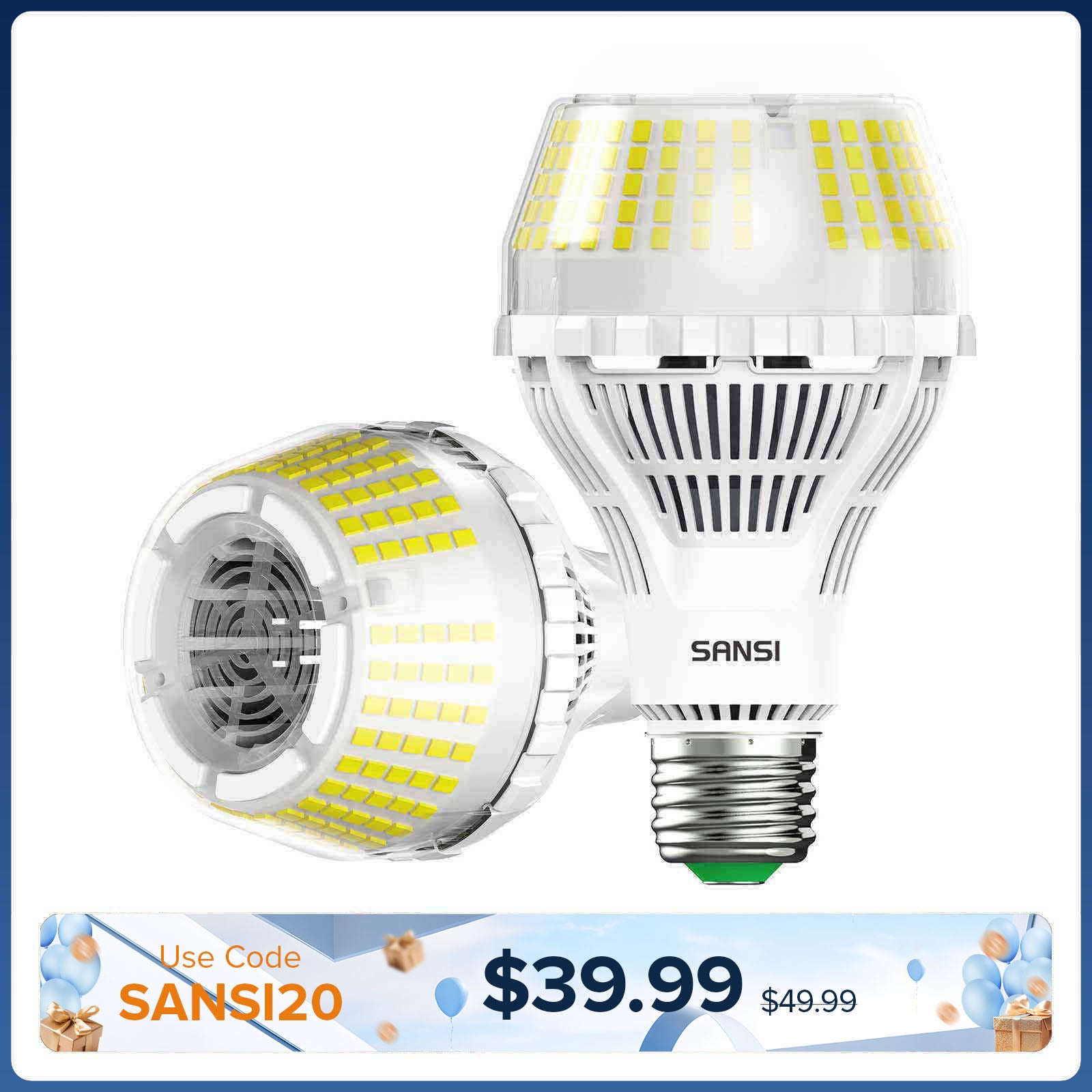 Ampoule LED dimmable A21 27W 3000K/5000K SANSI (US/CA UNIQUEMENT)
