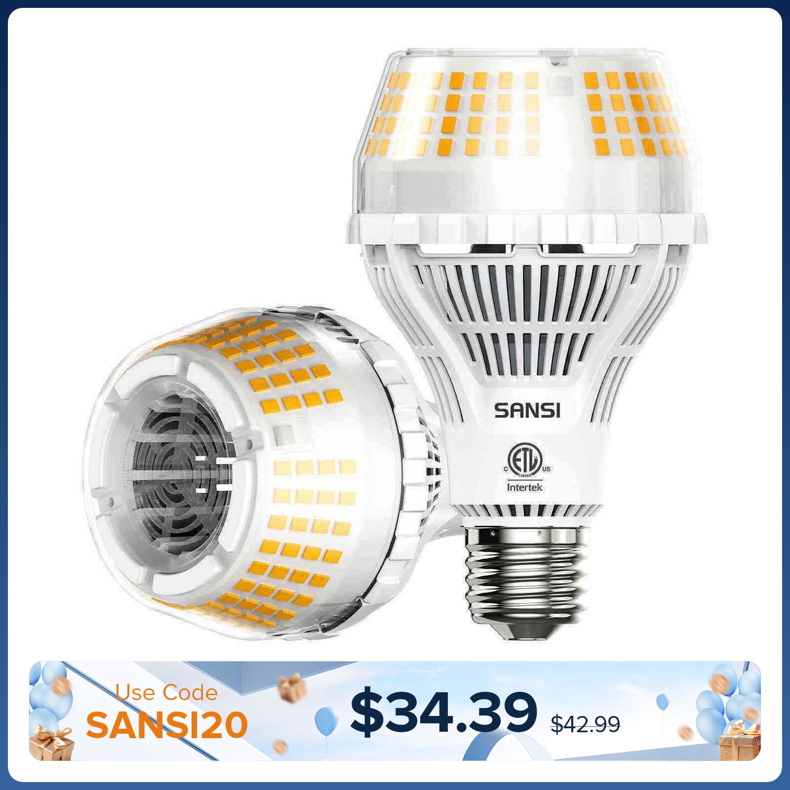 Ampoule LED améliorée A21 22W 3000K/5000K (US/CA UNIQUEMENT)