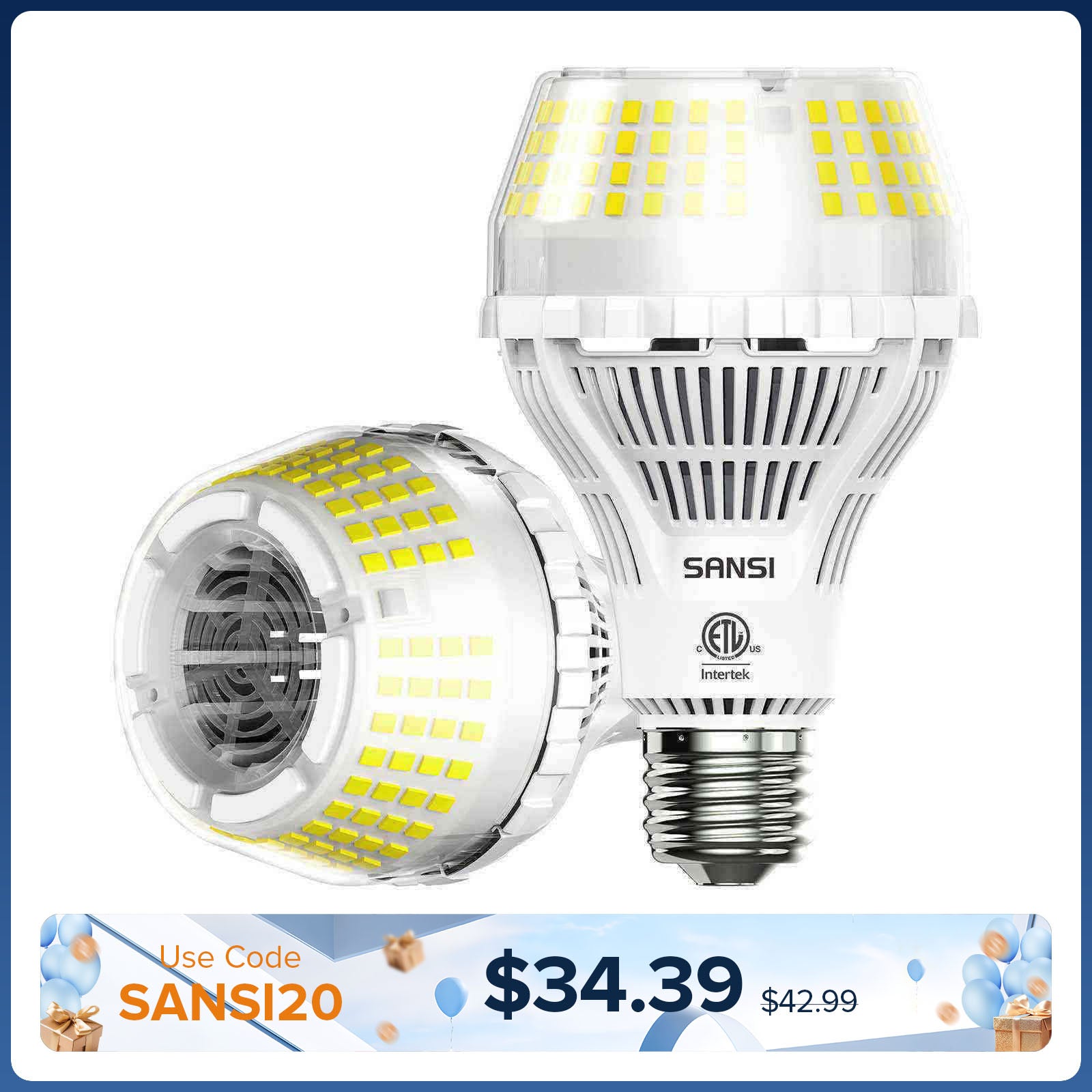 Ampoule LED améliorée A21 22W 3000K/5000K (US/CA UNIQUEMENT)