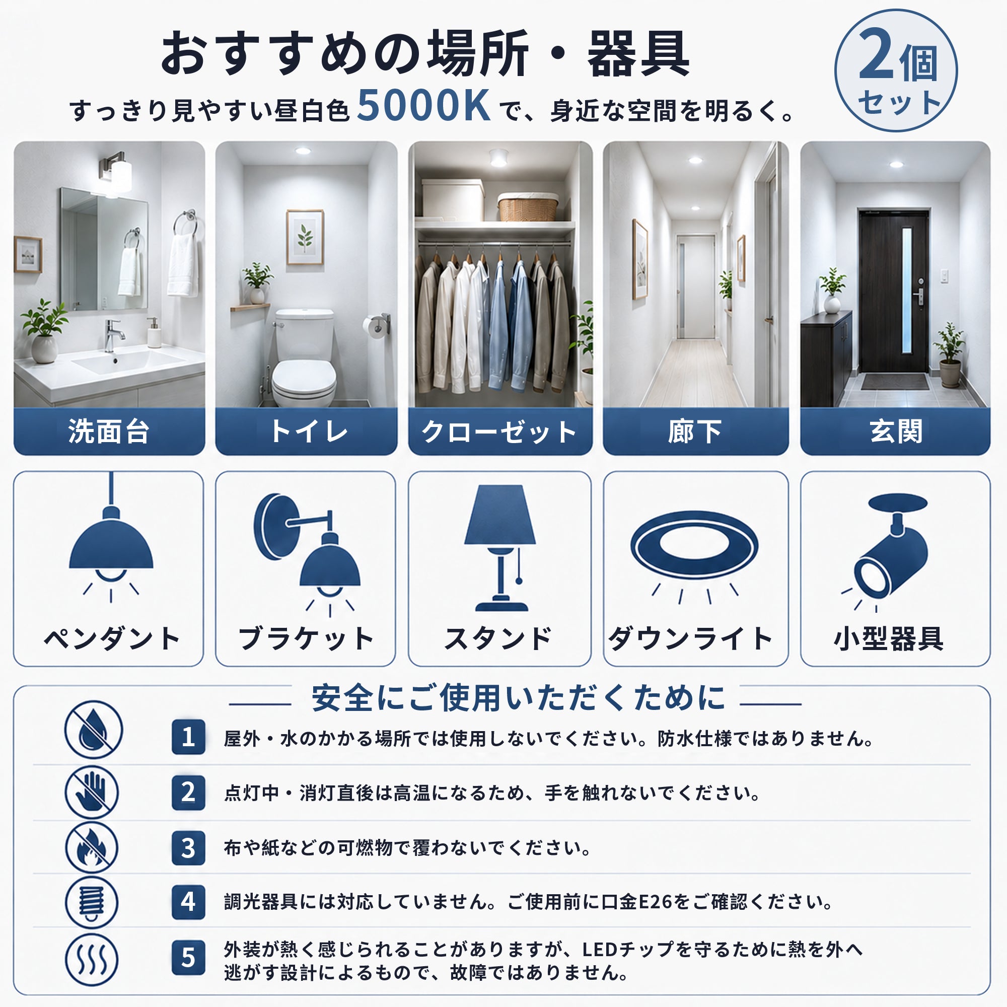 SANSI A11 7W 3000K/5000K LED Light Bulb (JP ONLY)