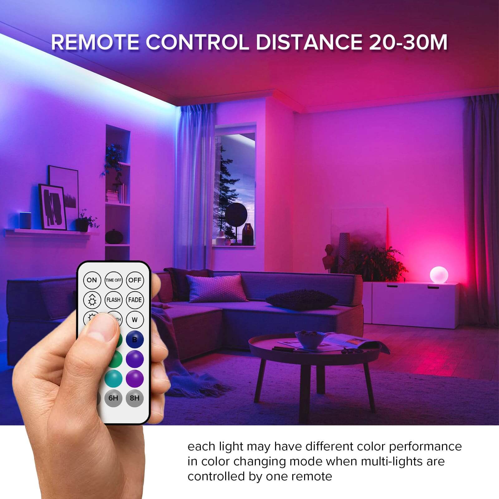 Lampadina LED RGB A21 da 18 W con telecomando (SOLO USA)