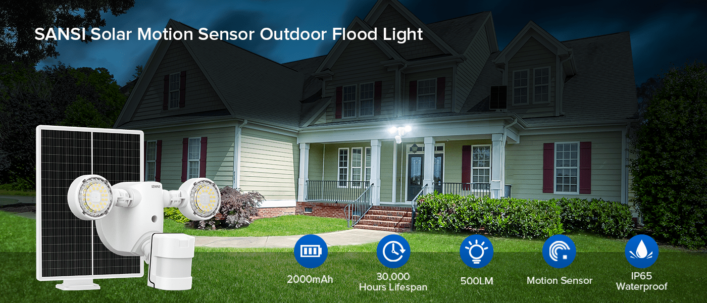 SANSl Solar Motion Sensor Outdoor Flood Light.