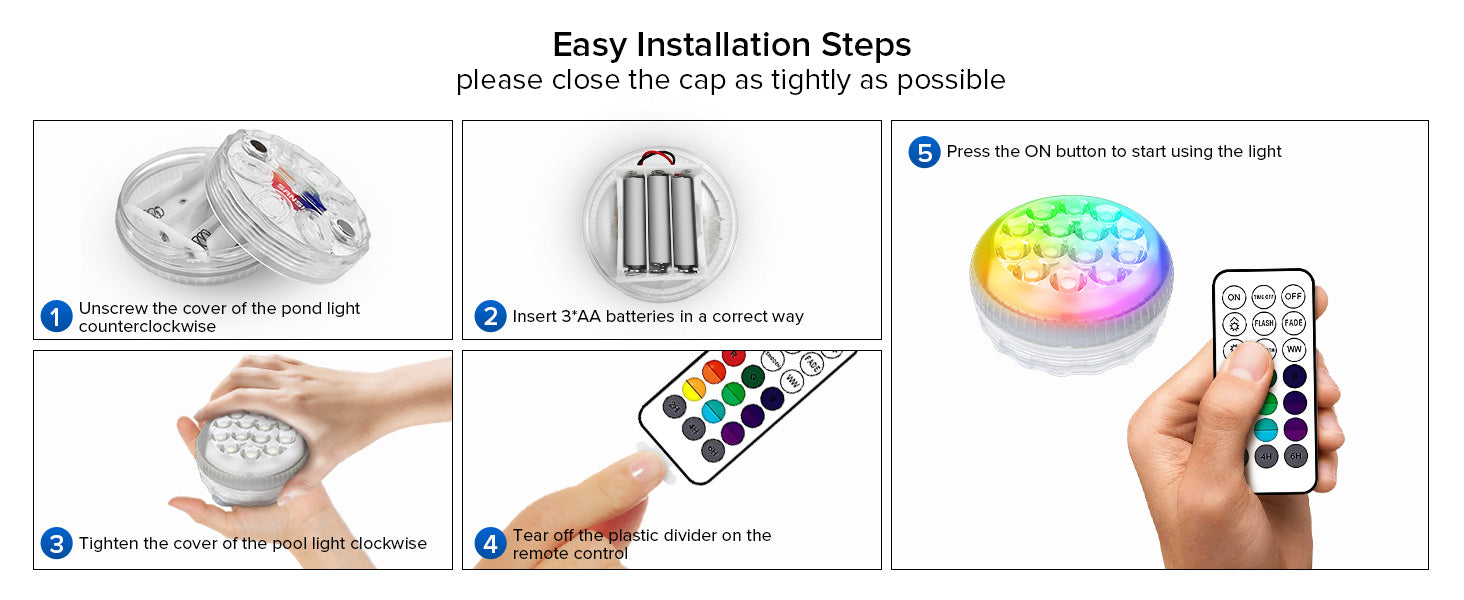 SANSI upgraded pool light is easy installation