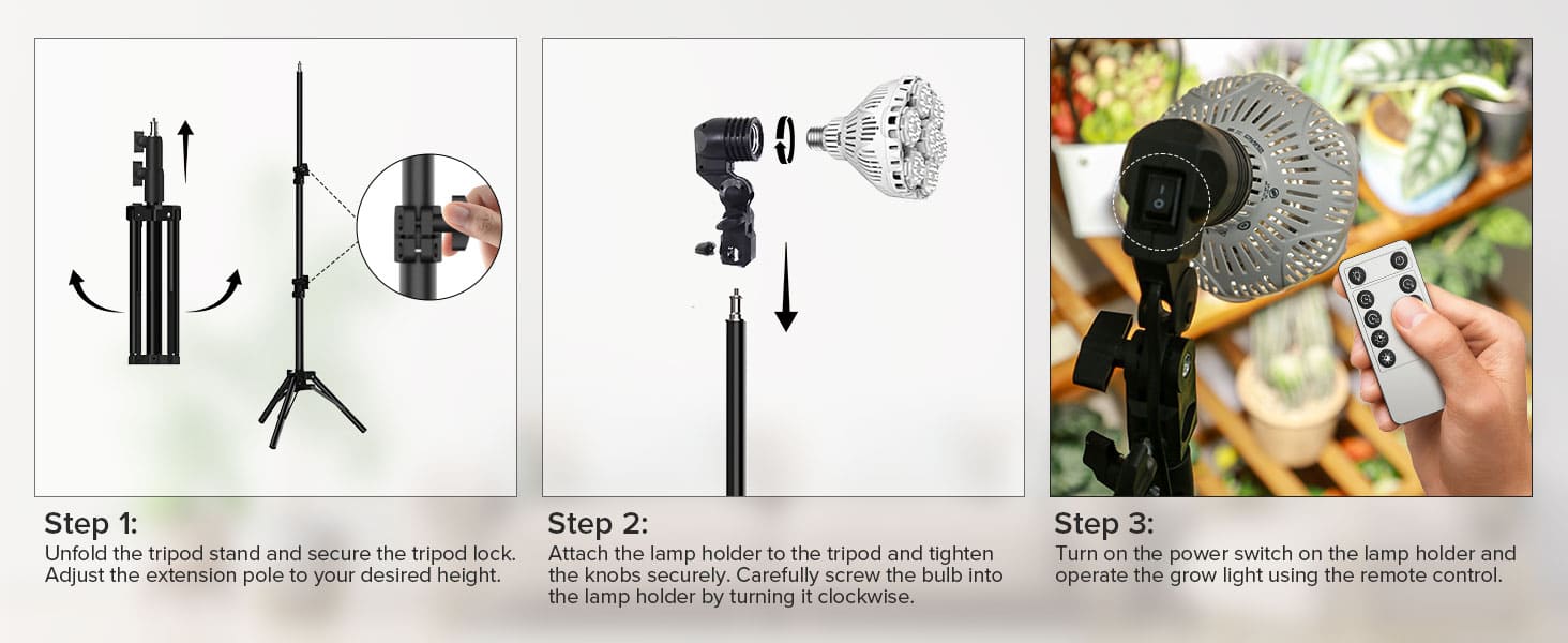 Easy Installation for the grow light.