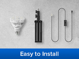 BR30 40W led work light is easy to install